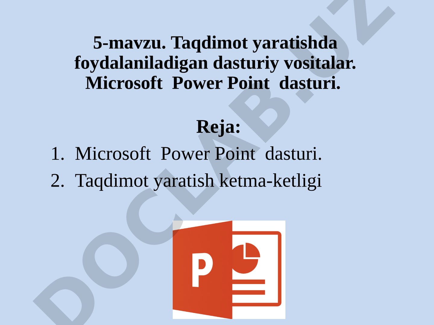 Microsoft Power Point dasturi