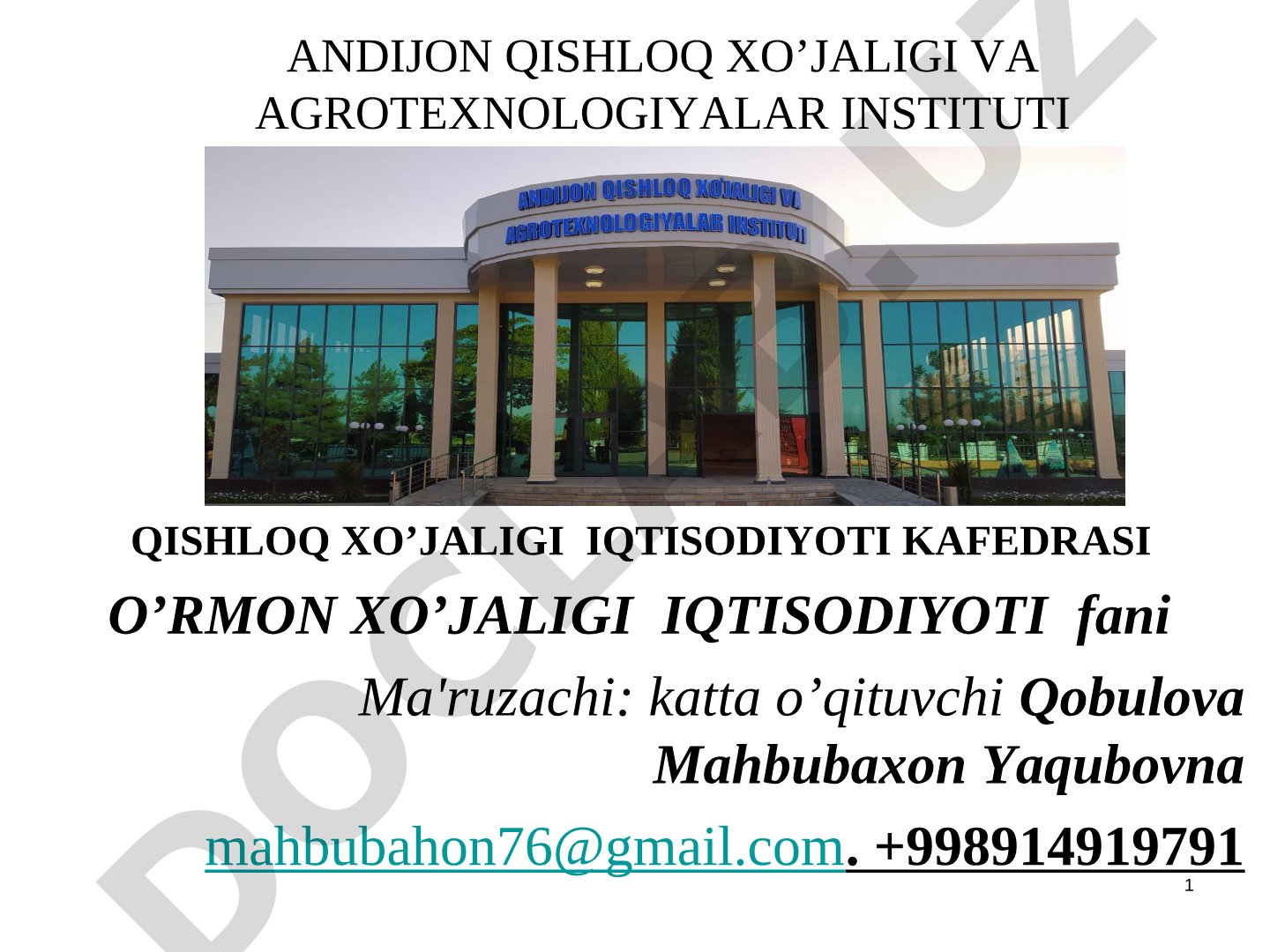 O’rmon xo’jaligida yalpi va tovar maxsulotlari, ularning taqsimlanishi va ko’paytirish yo’llari