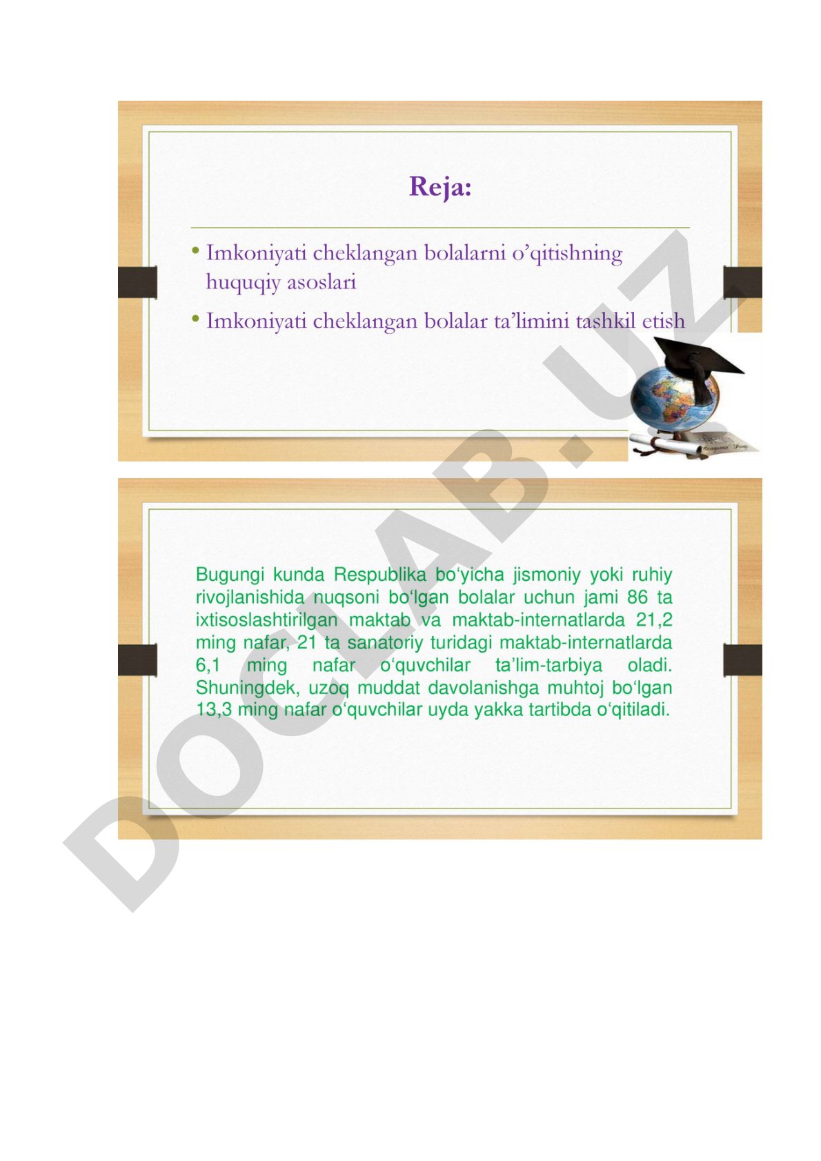 Yozma nutq kamchiligiga ega bolalar bilan logopedik ish mazmuni