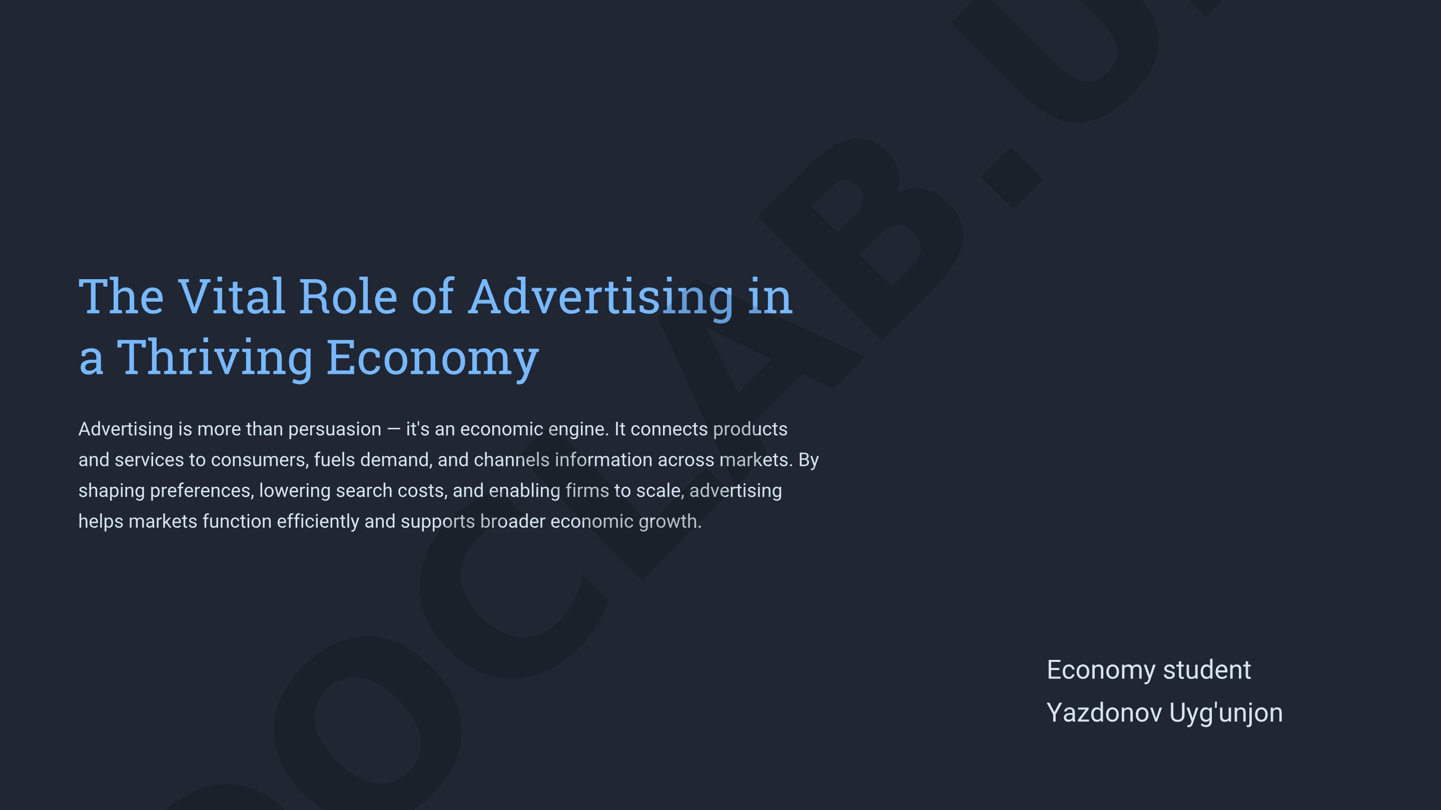 The Vital Role of Advertising in a Thriving Economy