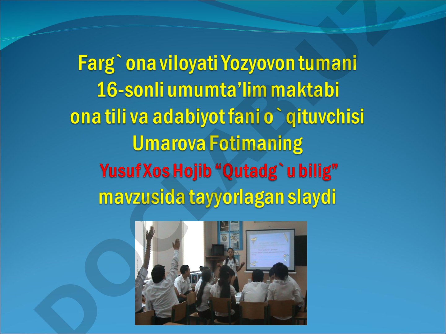 Yusuf Xos Hojib va Qutadg'u bilig dostoni