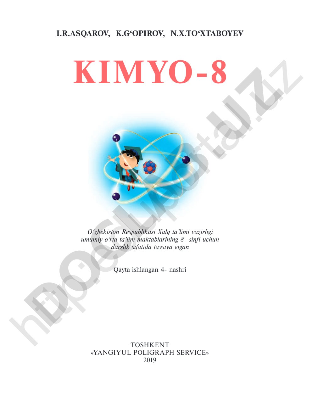 Kimyo 8-sinf darsligi