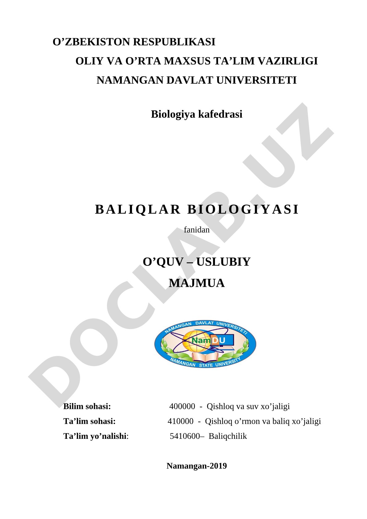 Baliqlar biologiyasi