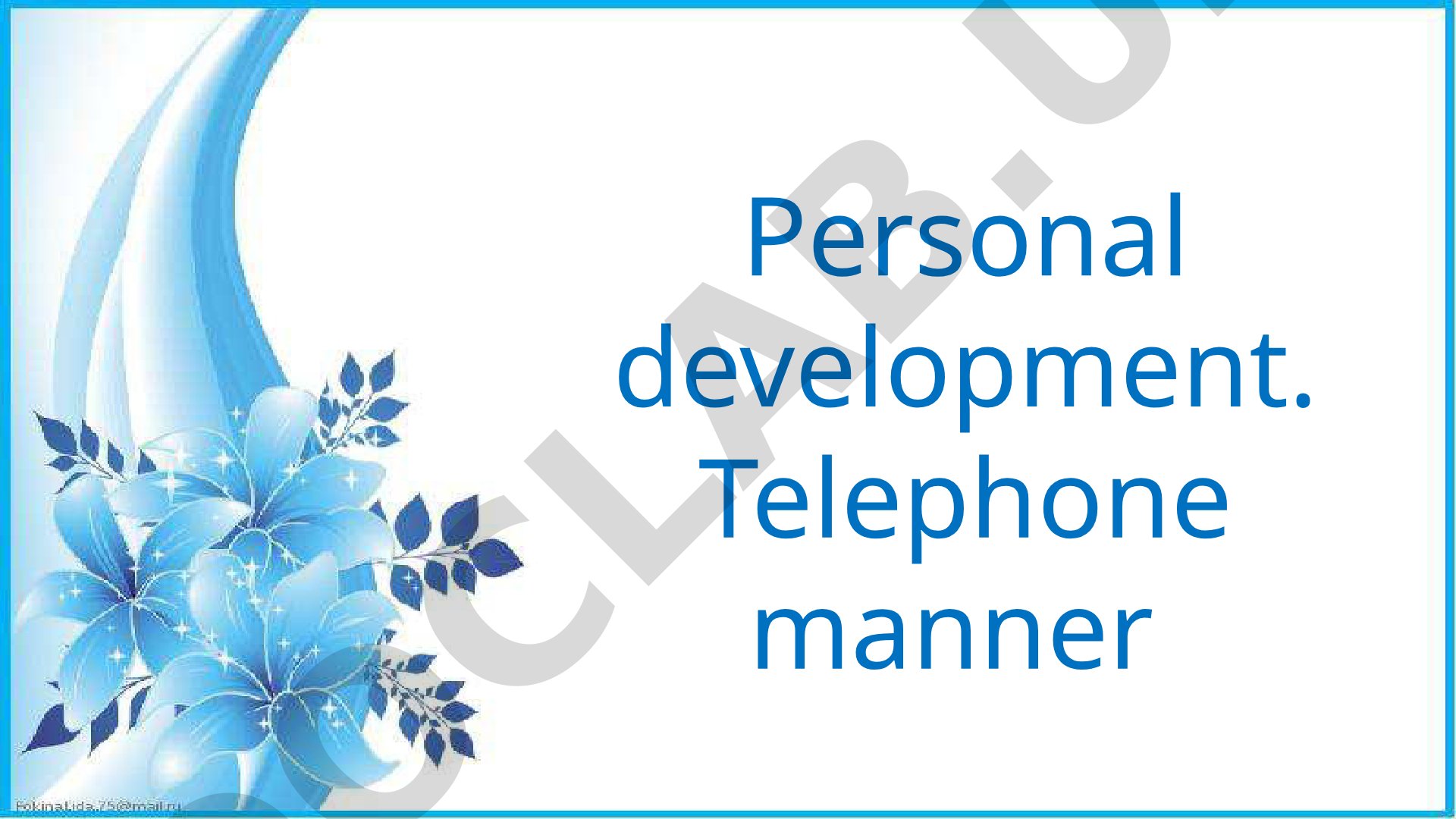 Personal development and self-actualization