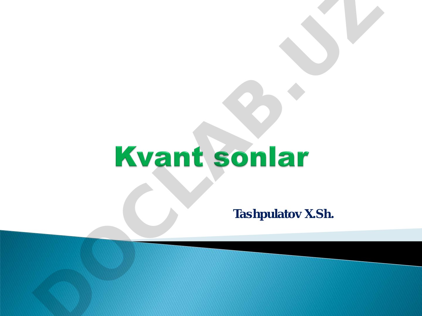 Elektron tuzilishi: to'lqin-zarracha tabiati va kvant sonlar