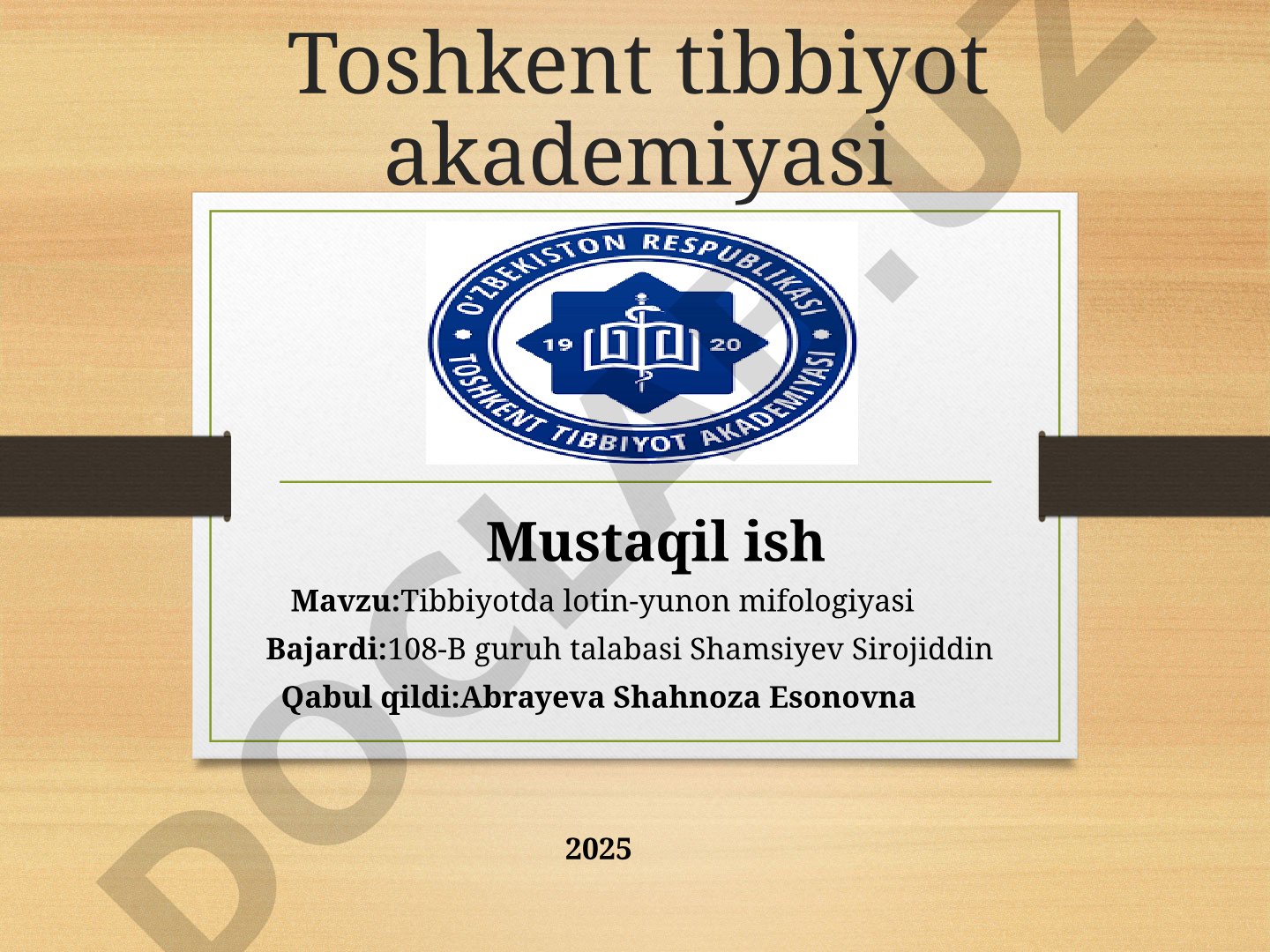 Tibbiyotda lotin-yunon mifologiyasi