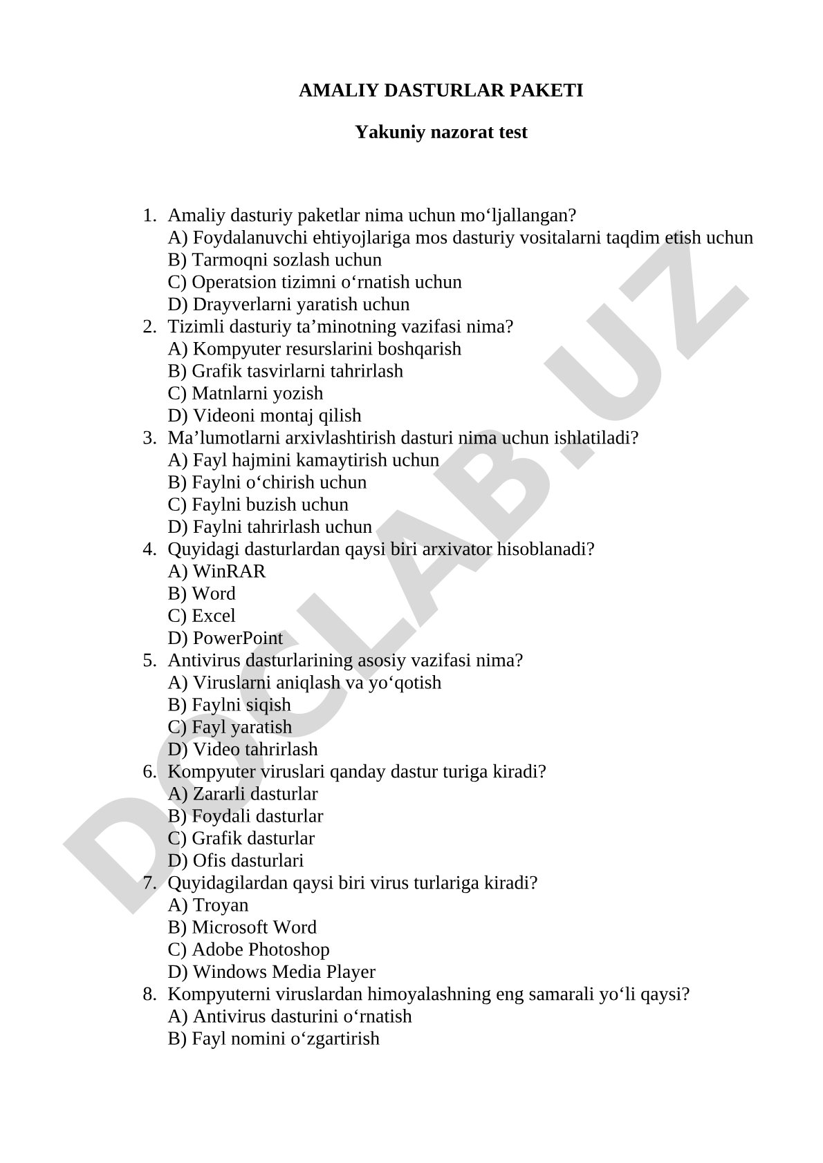 Amaliy dasturlar paketi