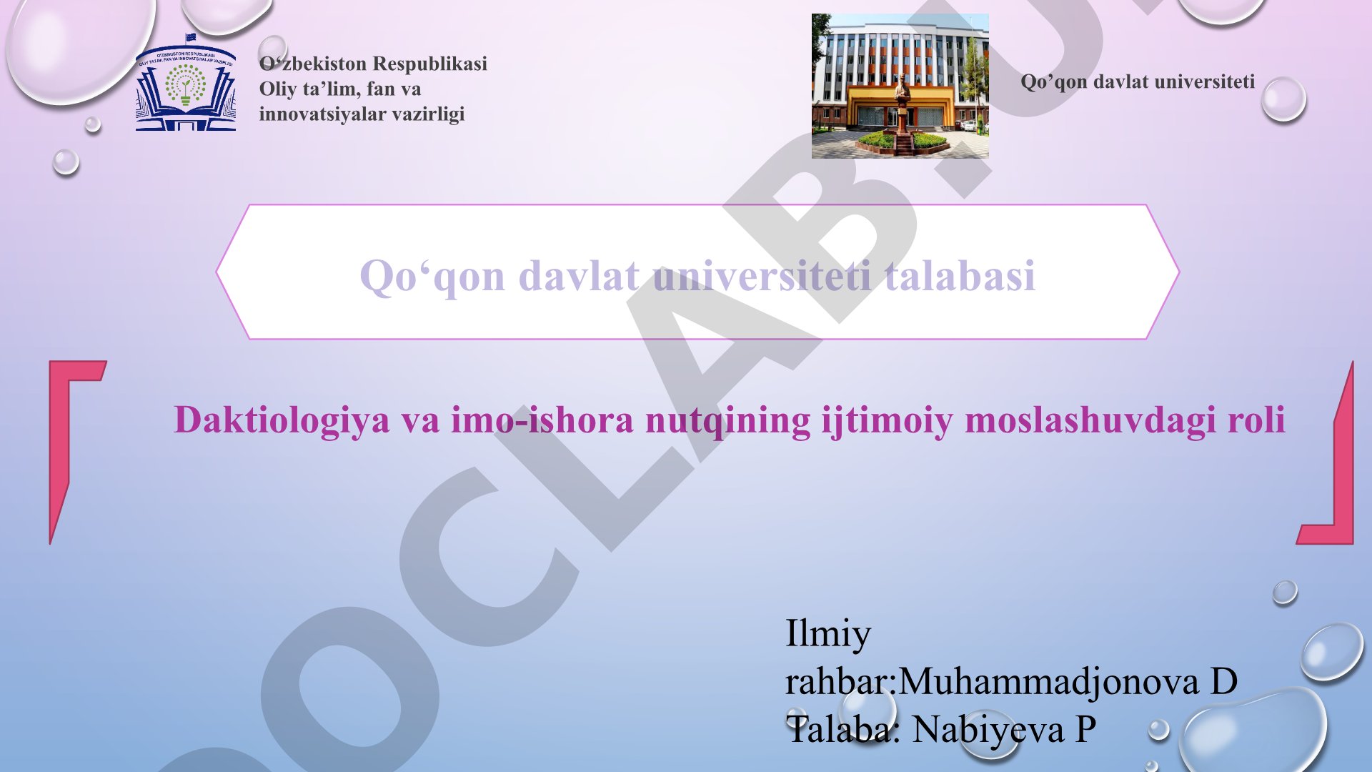 Daktiologiya va imo-ishora nutqining ijtimoiy moslashuvdagi roli