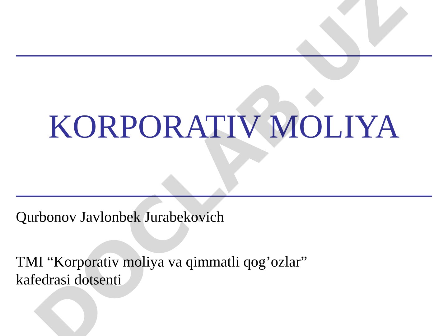 Соф жорий қиймат усуллари бўйича инвестицион қарорларни қабул қилиш