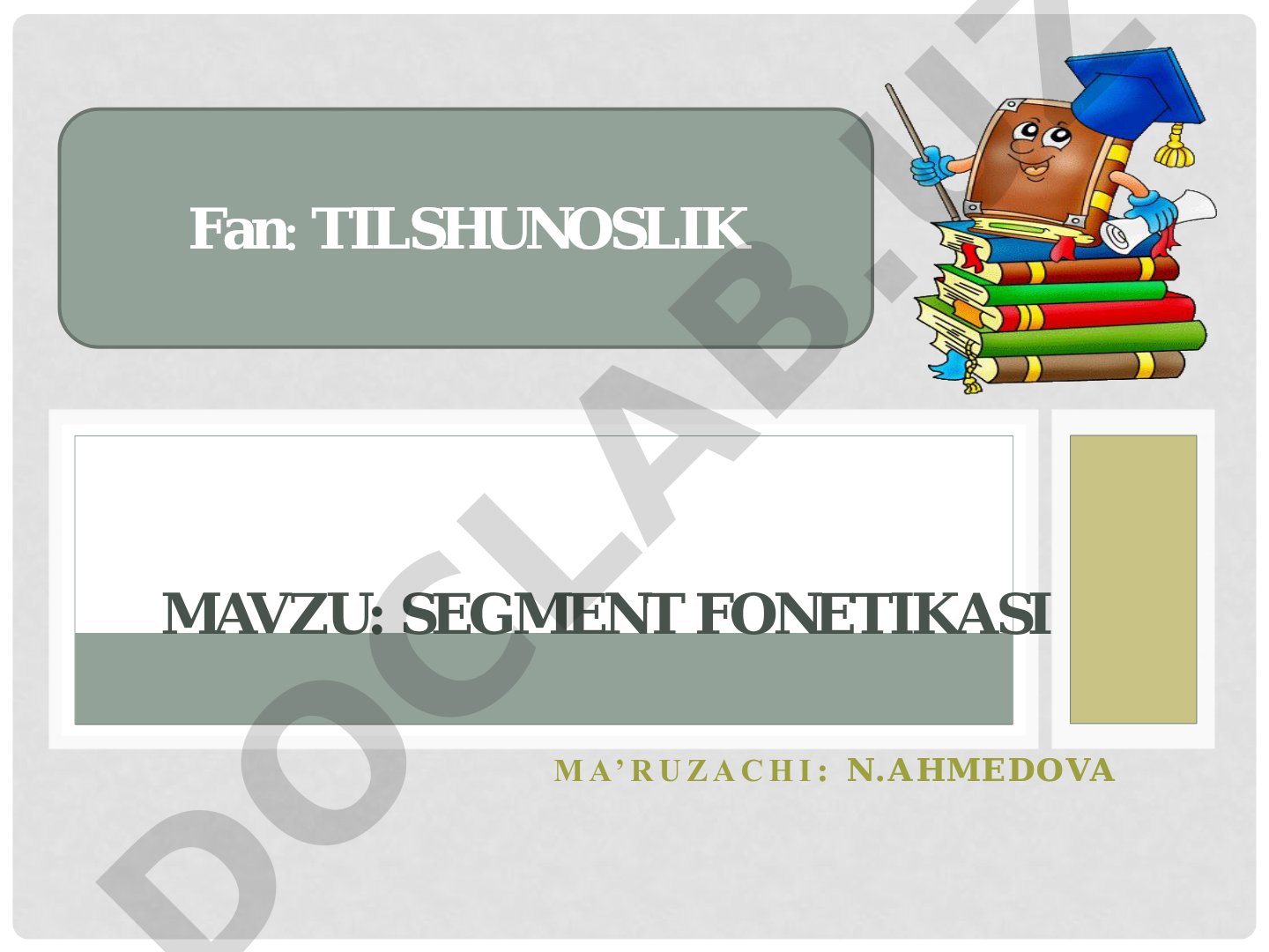 Fonema va allofon tushunchalari, tilning fonemik tarkibini o'rganish tamoyillari