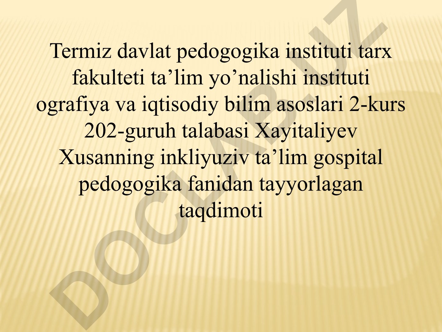 Alohida yordamga muhtoj bolaning inklyuziv ta'lim sharoitida o'qishga moslashishida oila va maktabning o'rni