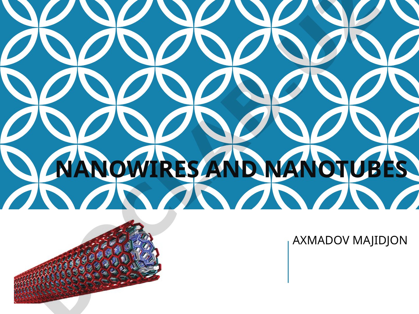Nanowires and Nanotubes
