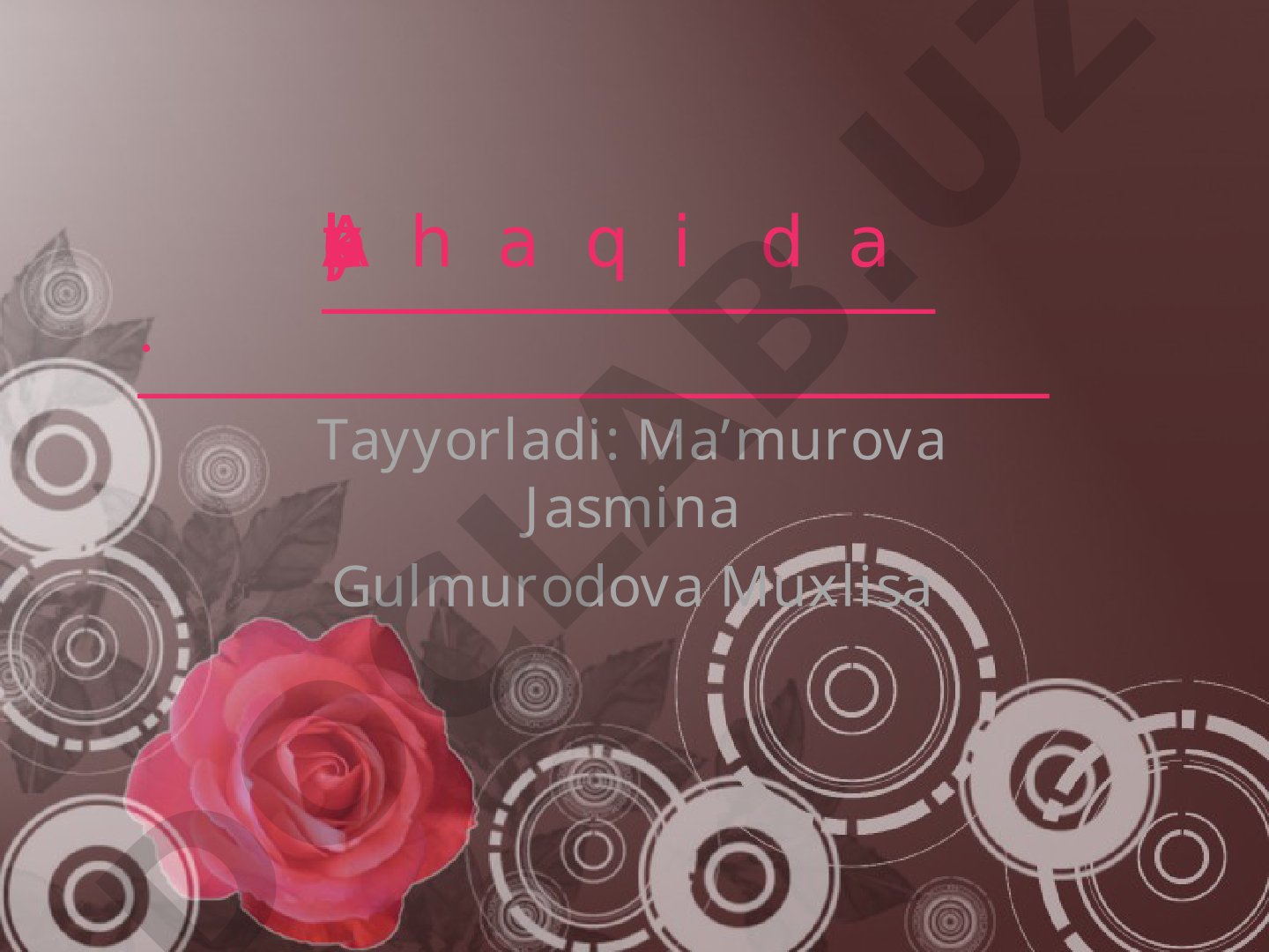 Aplekatsiya haqida umumiy tushuncha