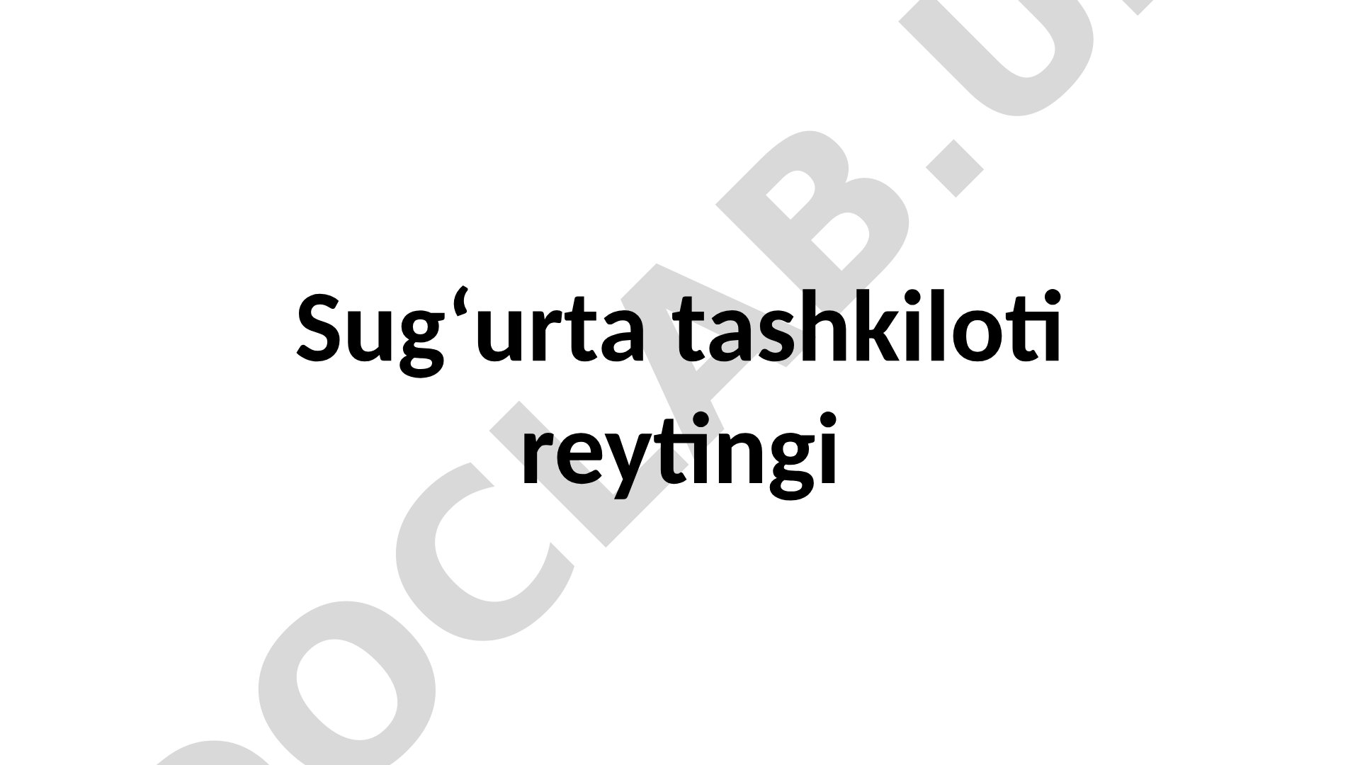 Sug‘urta tashkiloti reytingi tizimi, O‘zbekiston sug‘urta bozori va TOP-3 kompaniyalar