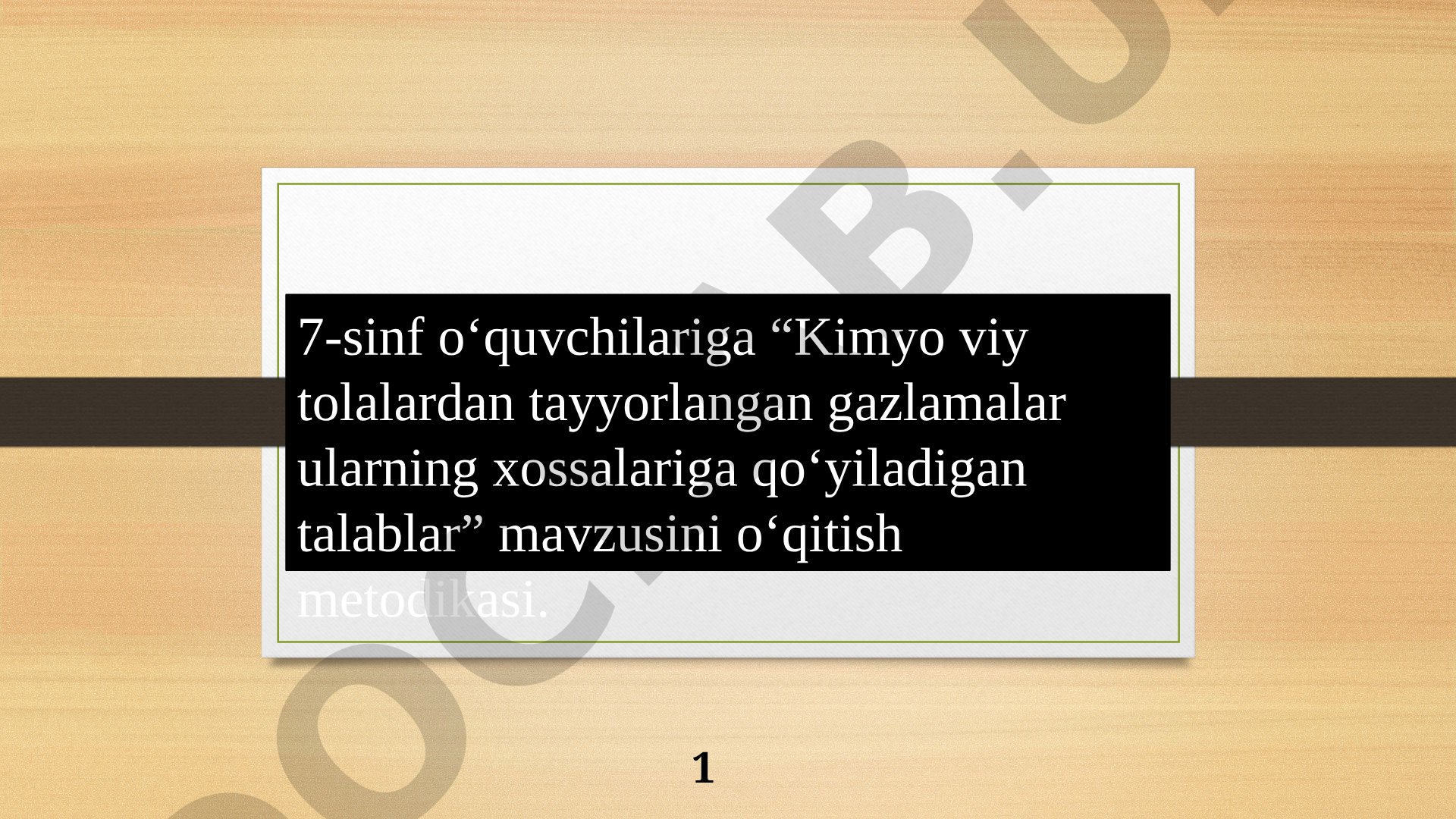 Kimyoviy tolalardan tayyorlangan gazlamalar ularning xossalariga qo'yiladigan talablar