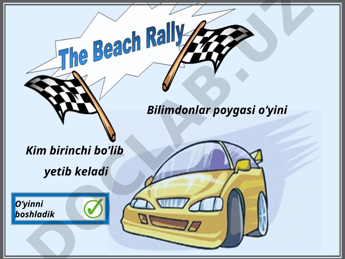 Bilimdonlar poygasi o‘yini
