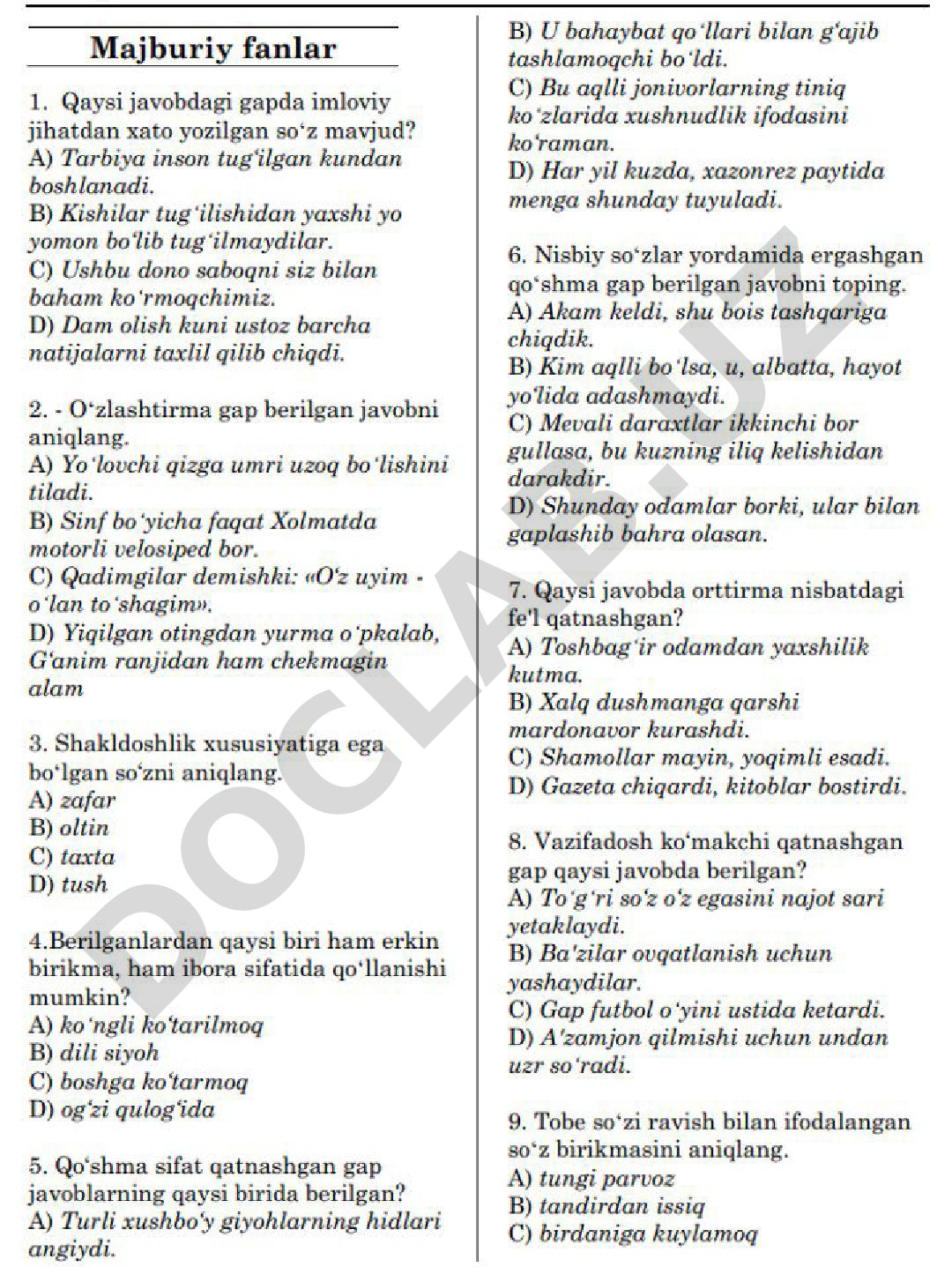 Metadata yaratish va moderatsiya qoidalari