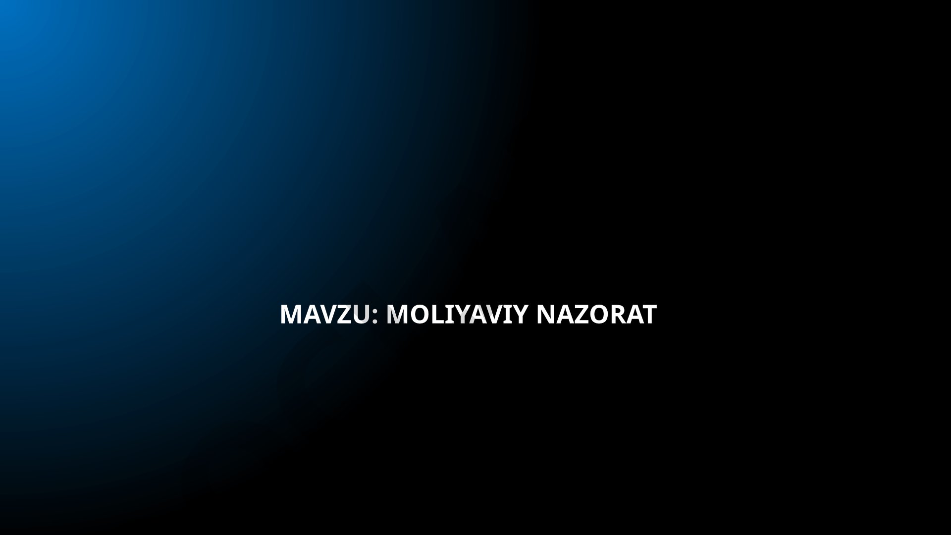 Moliyaviy nazorat