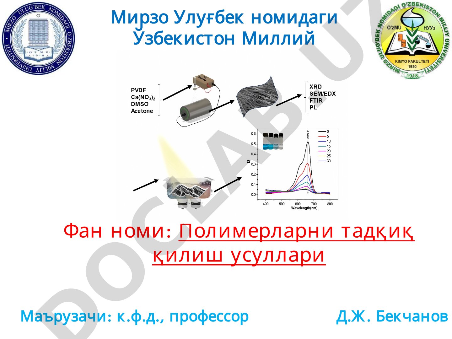 Полимерларни тадқиқ қилиш усуллари