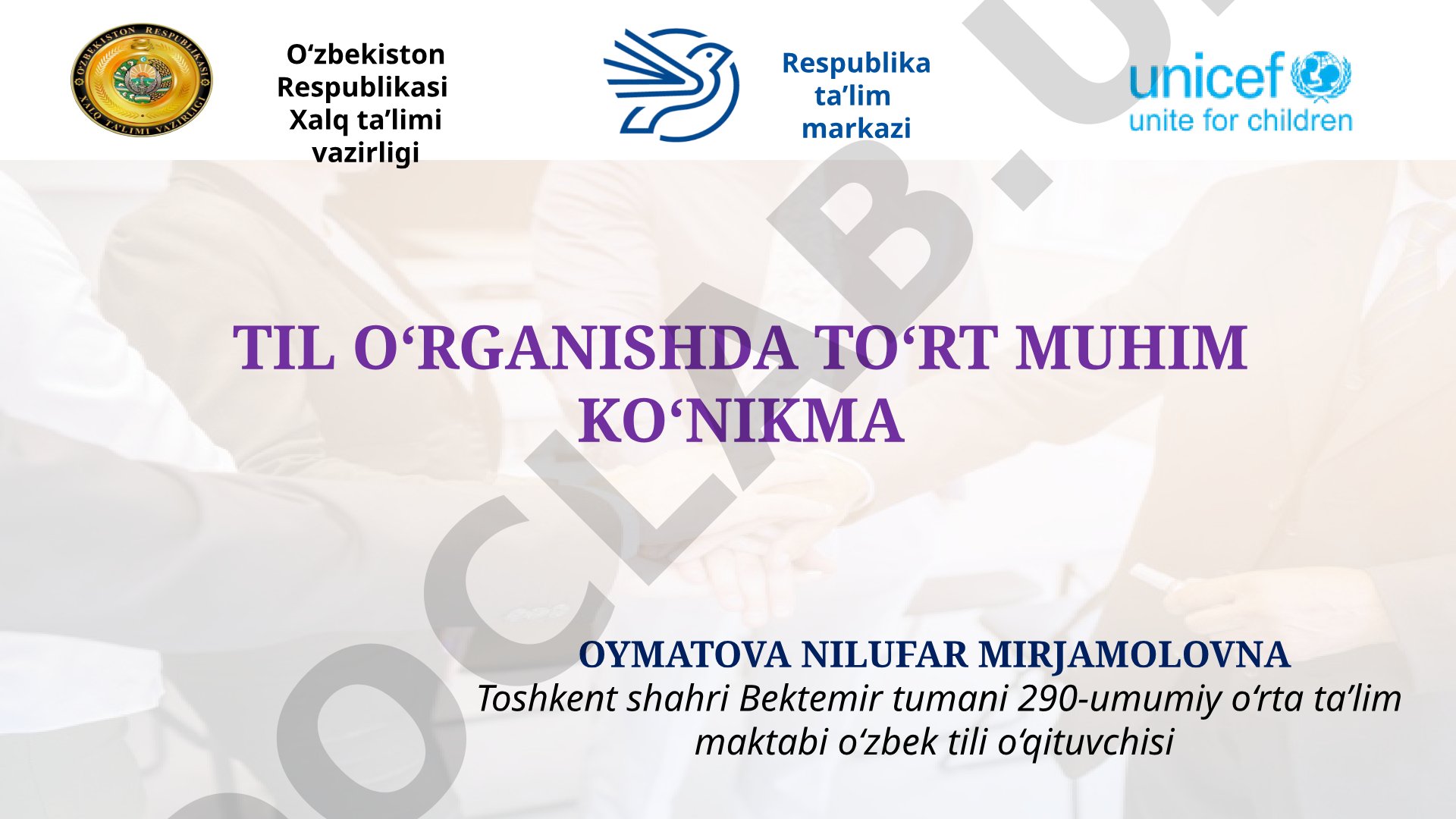 Til o‘rganishda to‘rt muhim ko‘nikma