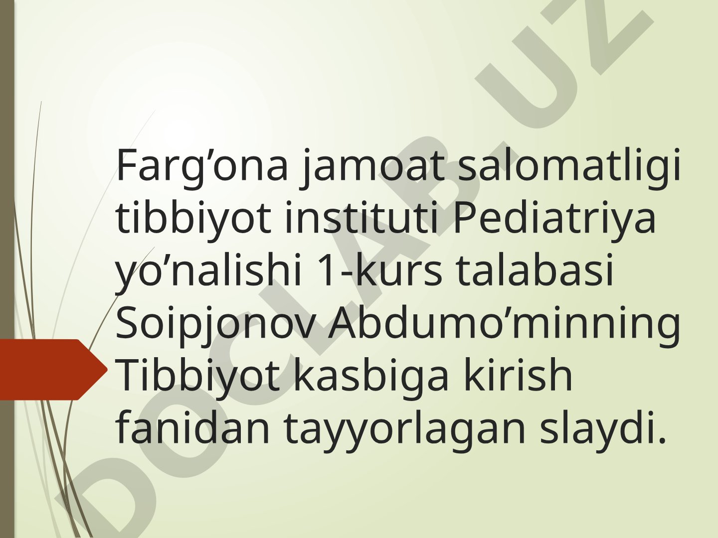 Xirurgiyada gospital infektsiyani profilaktikasi
