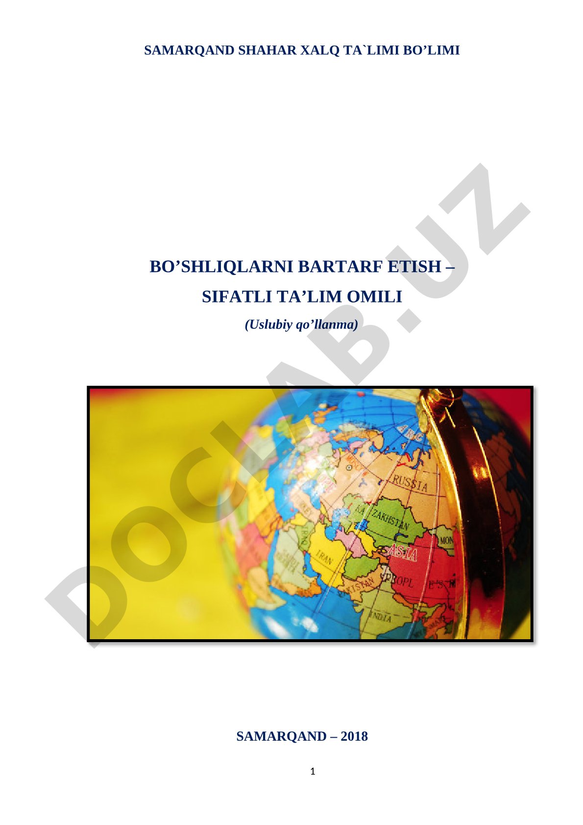Bo'shliqlarni bartaraf etish – sifatli ta'lim omili