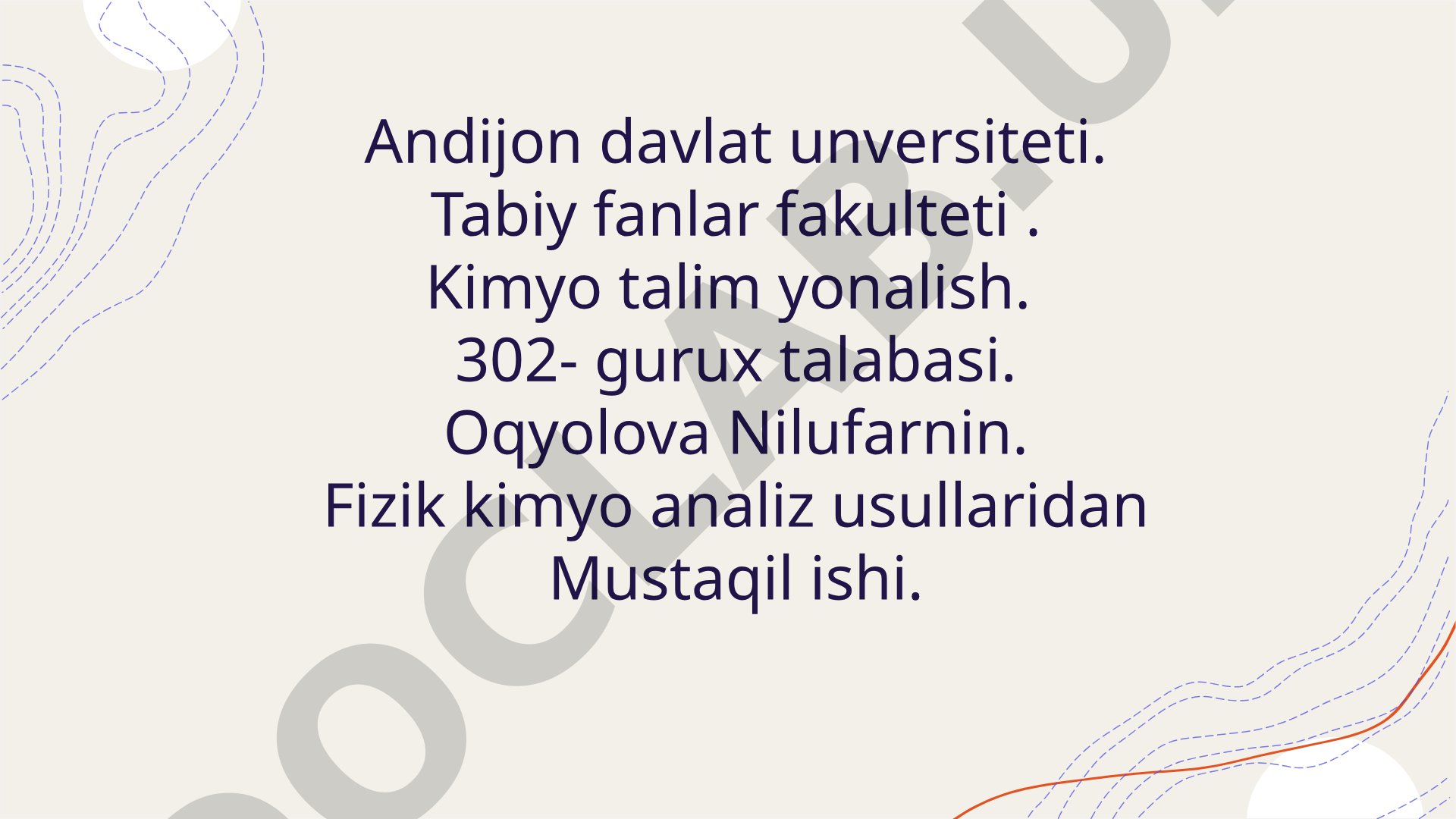 Analizning elektro kimyoviy usullar