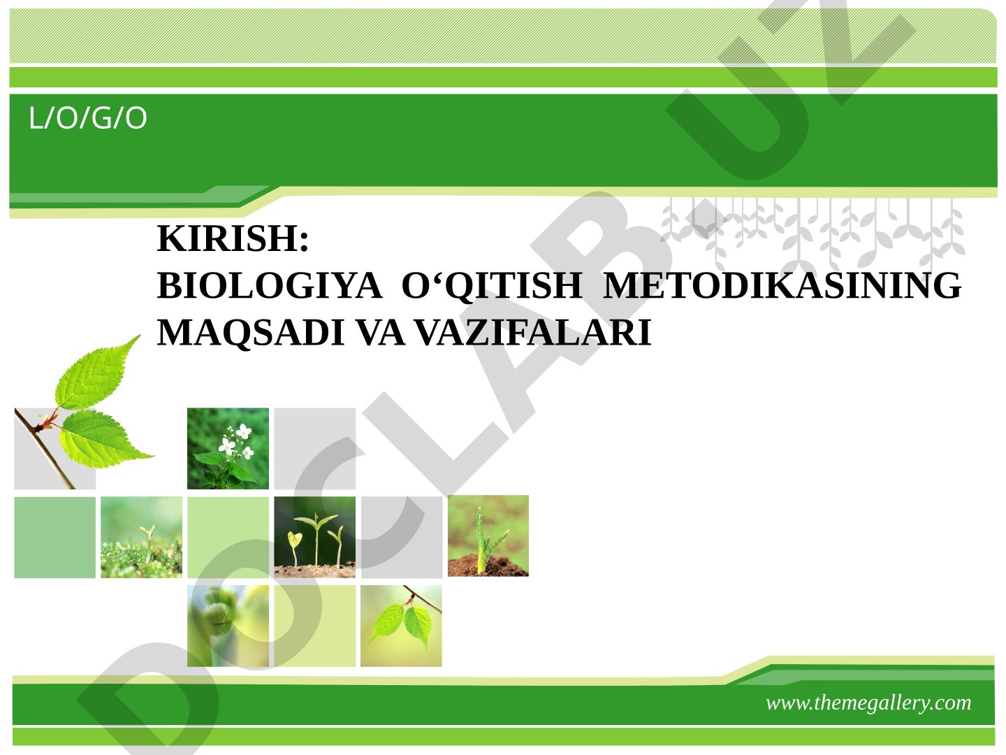 Biologiya o‘qitish metodikasining maqsadi va vazifalari