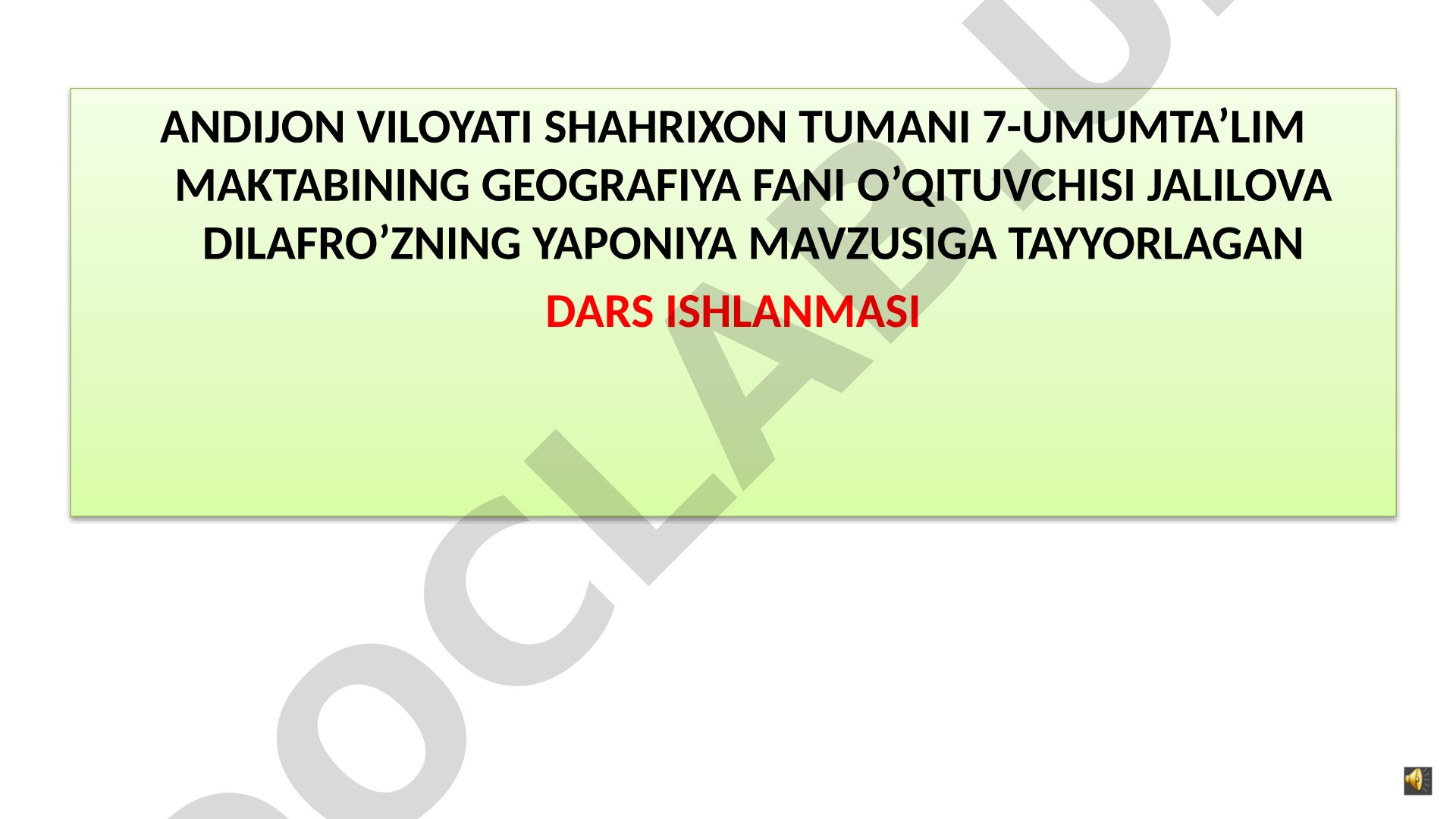 Yaponiyaning geografik joylashuvi, tabiiy sharoiti, aholisi, sanoati, qishloq xo'jaligi