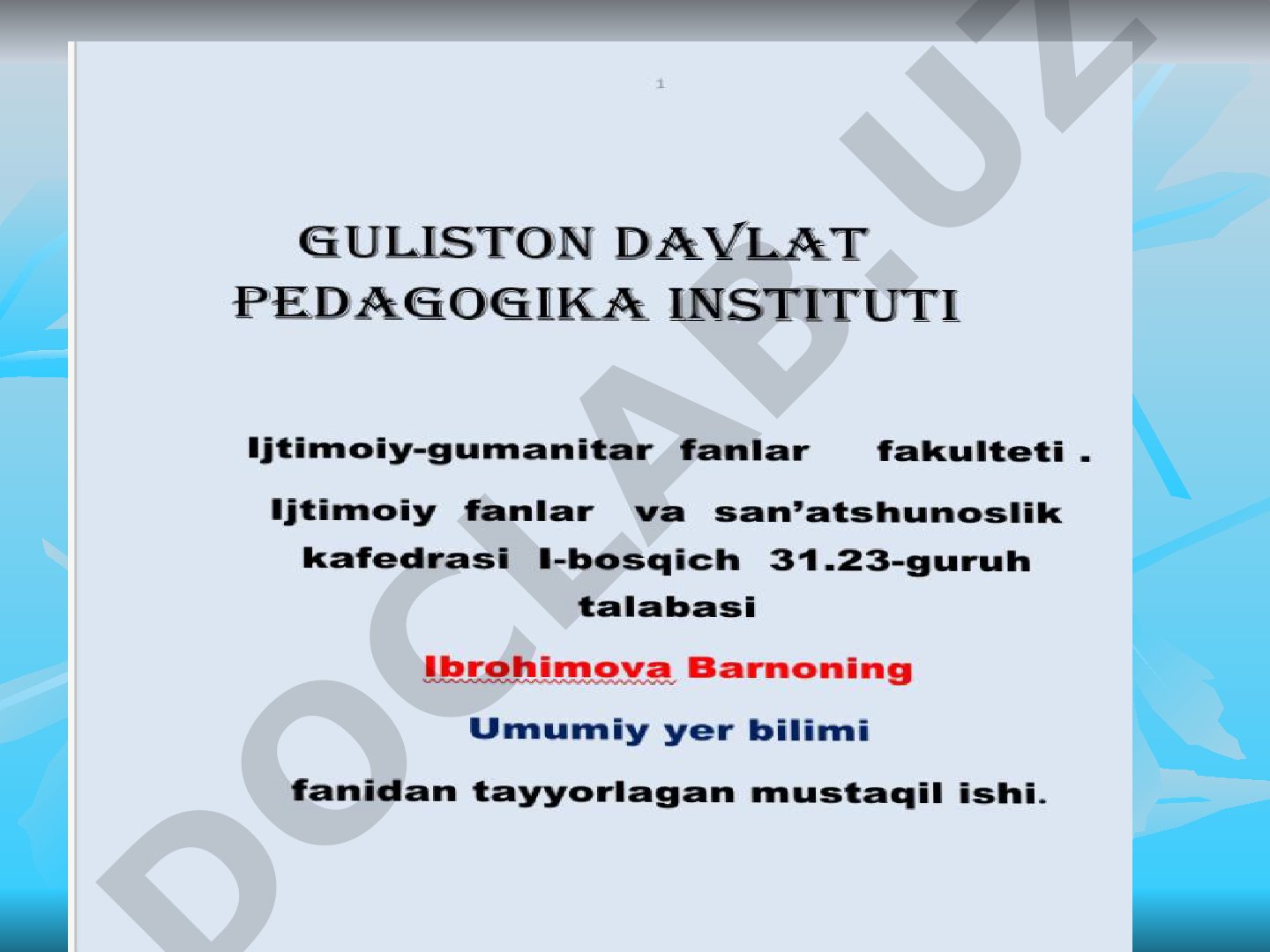 Endogen jarayonlar va ularga tavsif