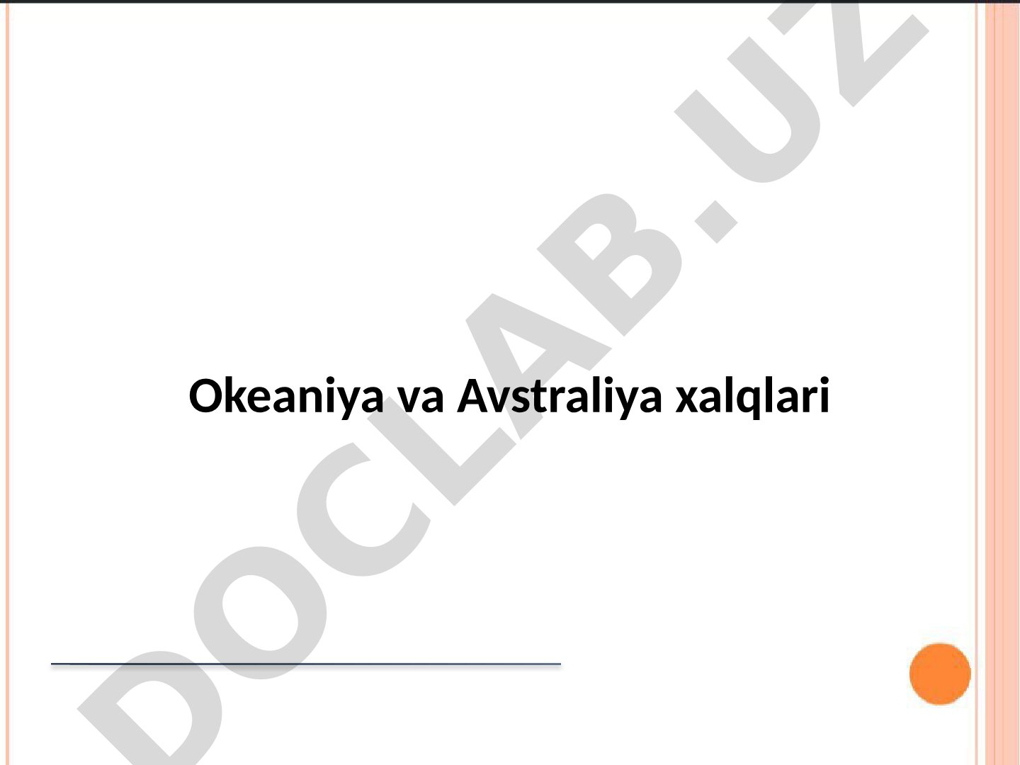 Okeaniya va Avstraliya xalqlari