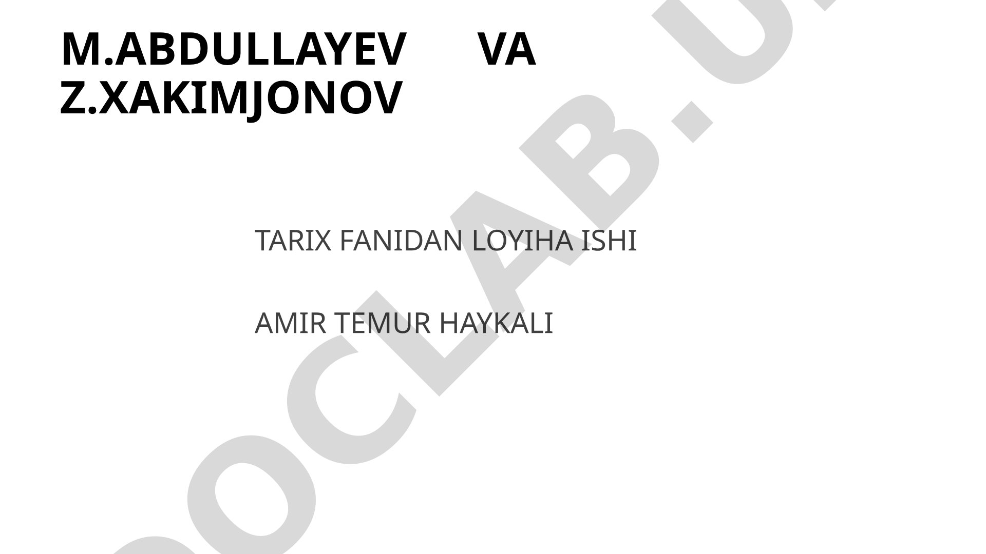 Amir Temur haykali