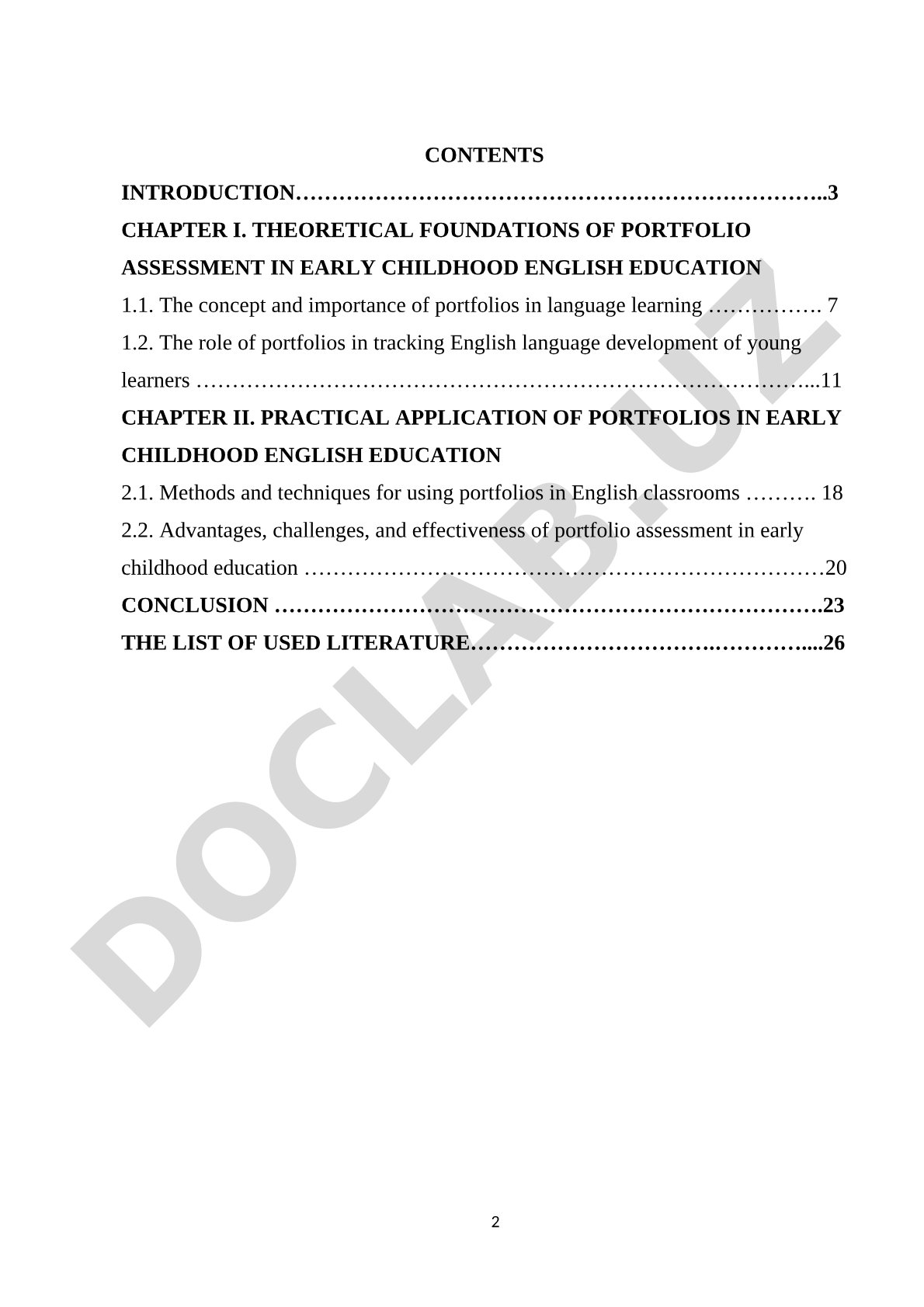 Using Portfolios to Track English Language Development in Early Childhood Education