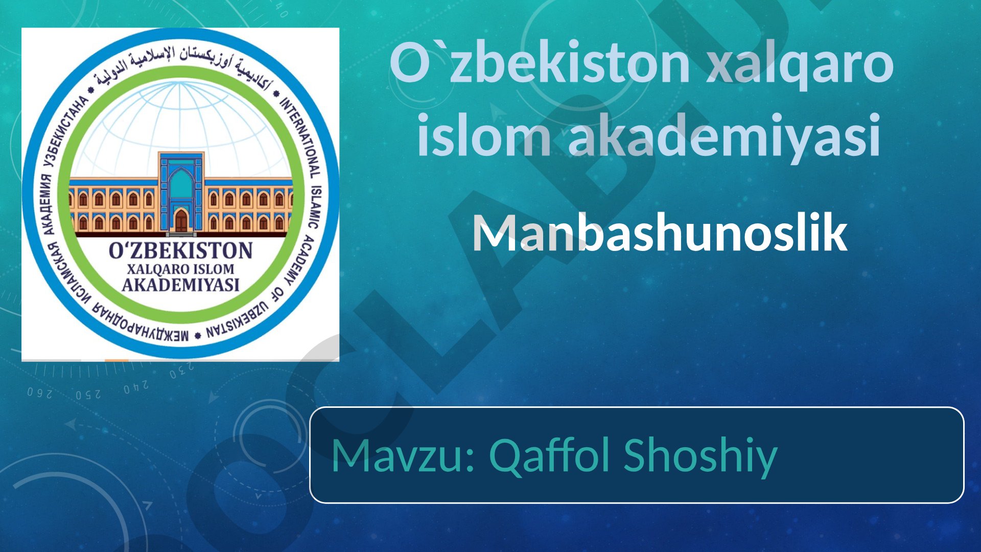 Qaffol Shoshiy