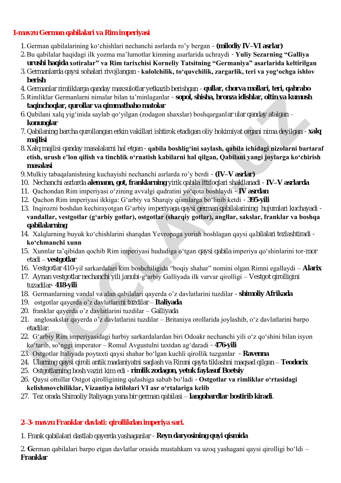 German qabilalari va Rim imperiyasi