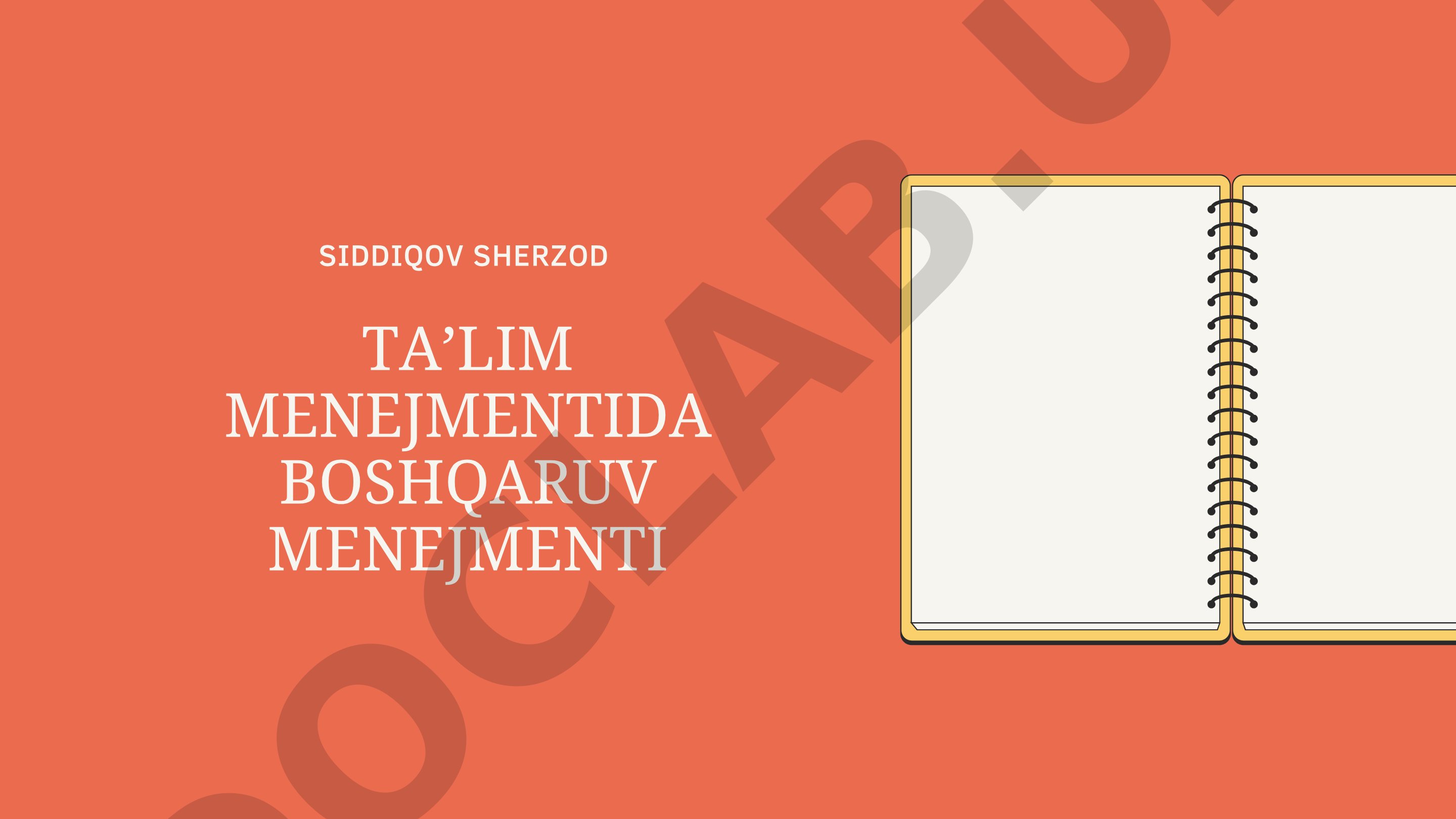 Ta'lim menejmentida boshqaruv menejmenti