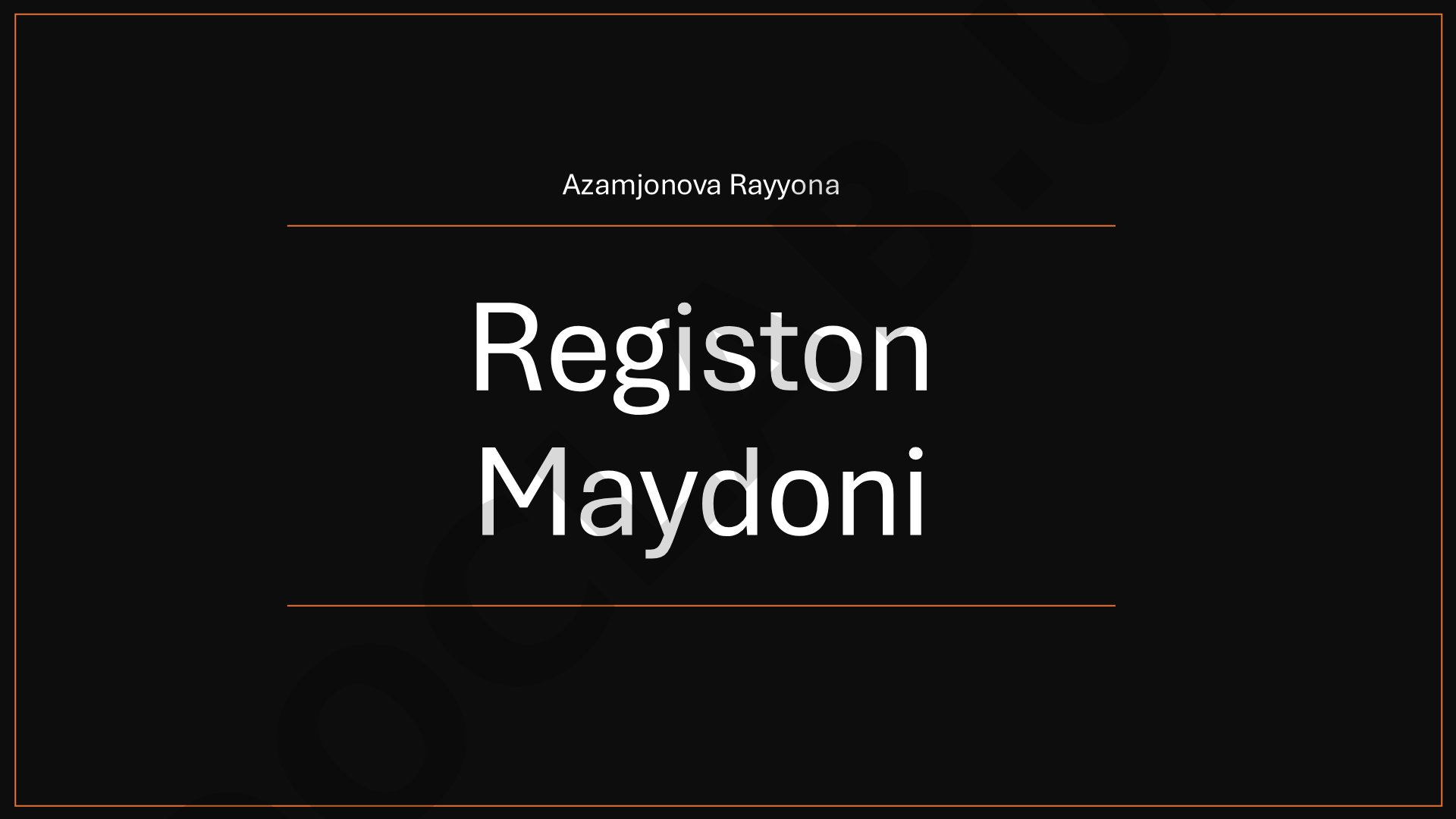 Registon maydonining tarixi va me'moriy inshootlari