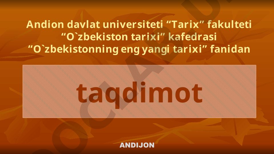 O‘zbekiston Respublikasidagi ijtimoiy sohadagi islohotlar
