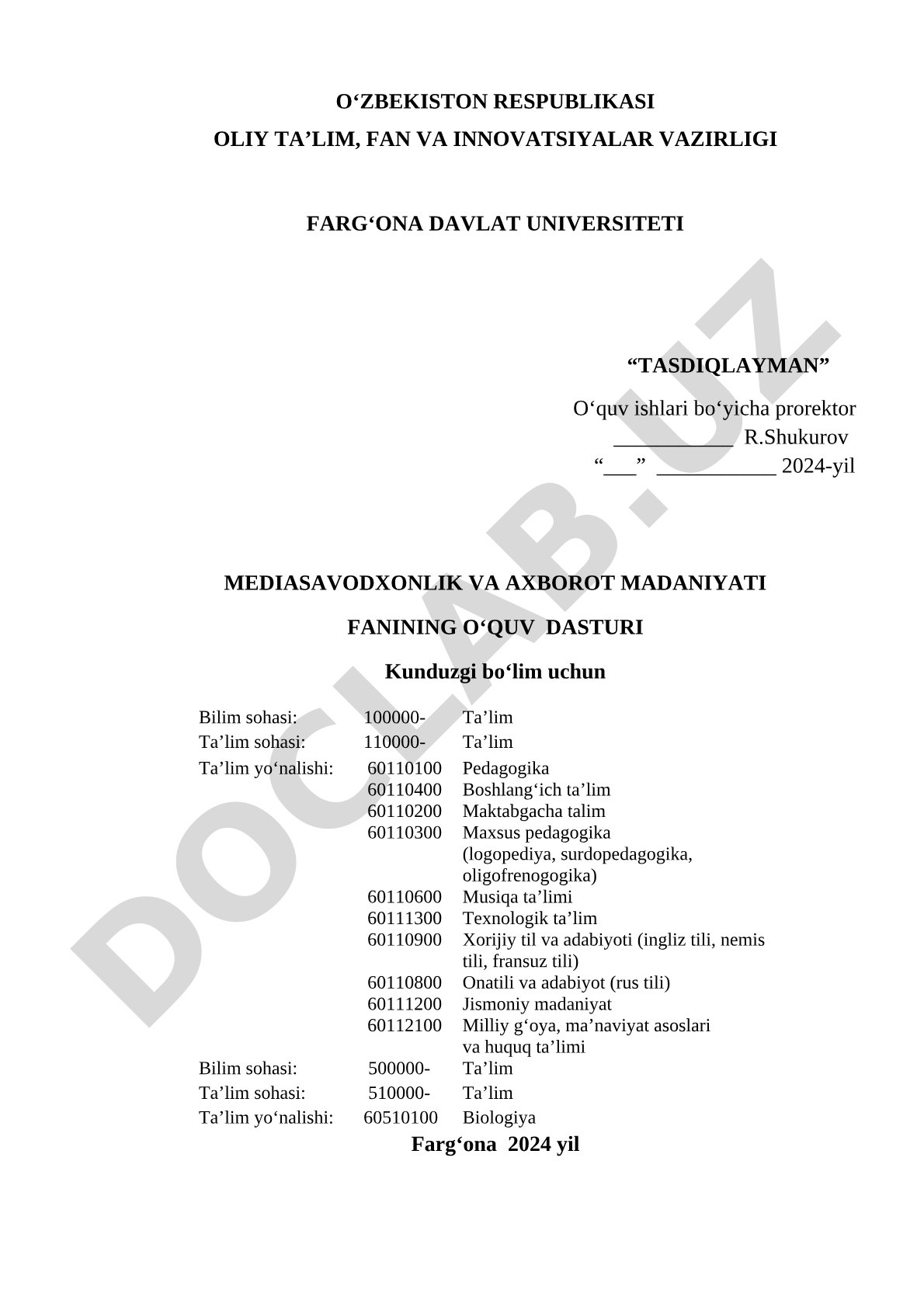 Mediasavodxonlik va axborot madaniyati