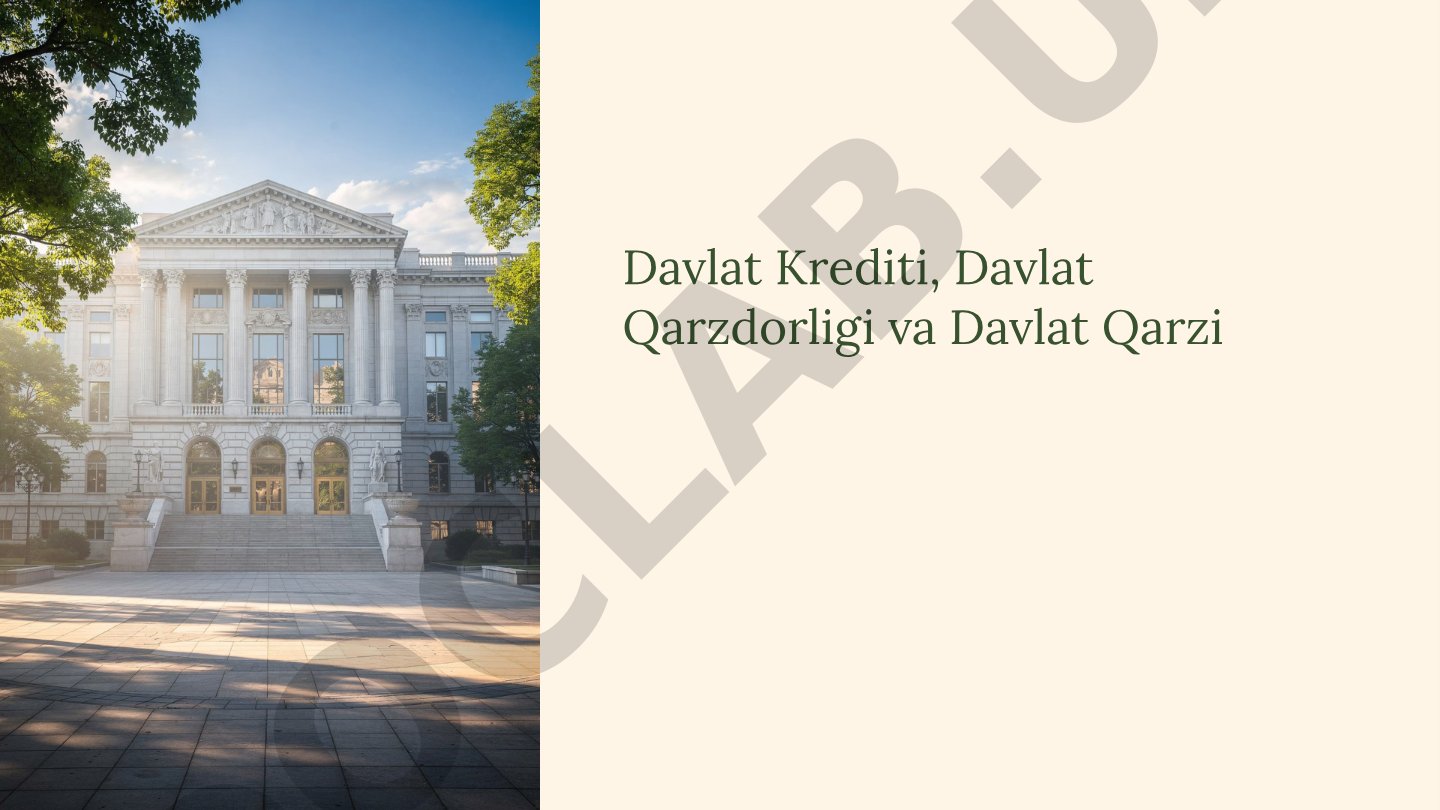 Davlat Krediti, Davlat Qarzdorligi va Davlat Qarzi