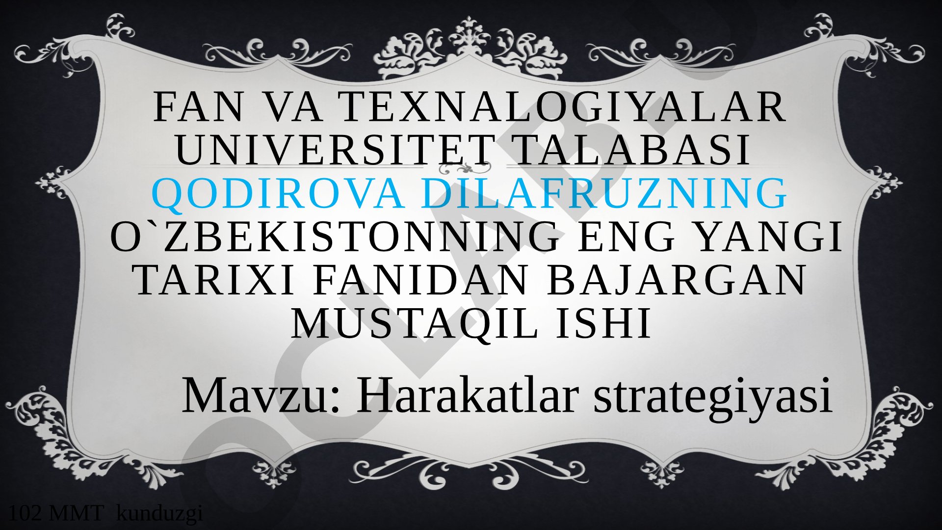 Harakatlar strategiyasi 2022-2026-yillarga mo'ljallangan yangi O'zbekistonning taraqqiyot strategiyasi to'g'risida