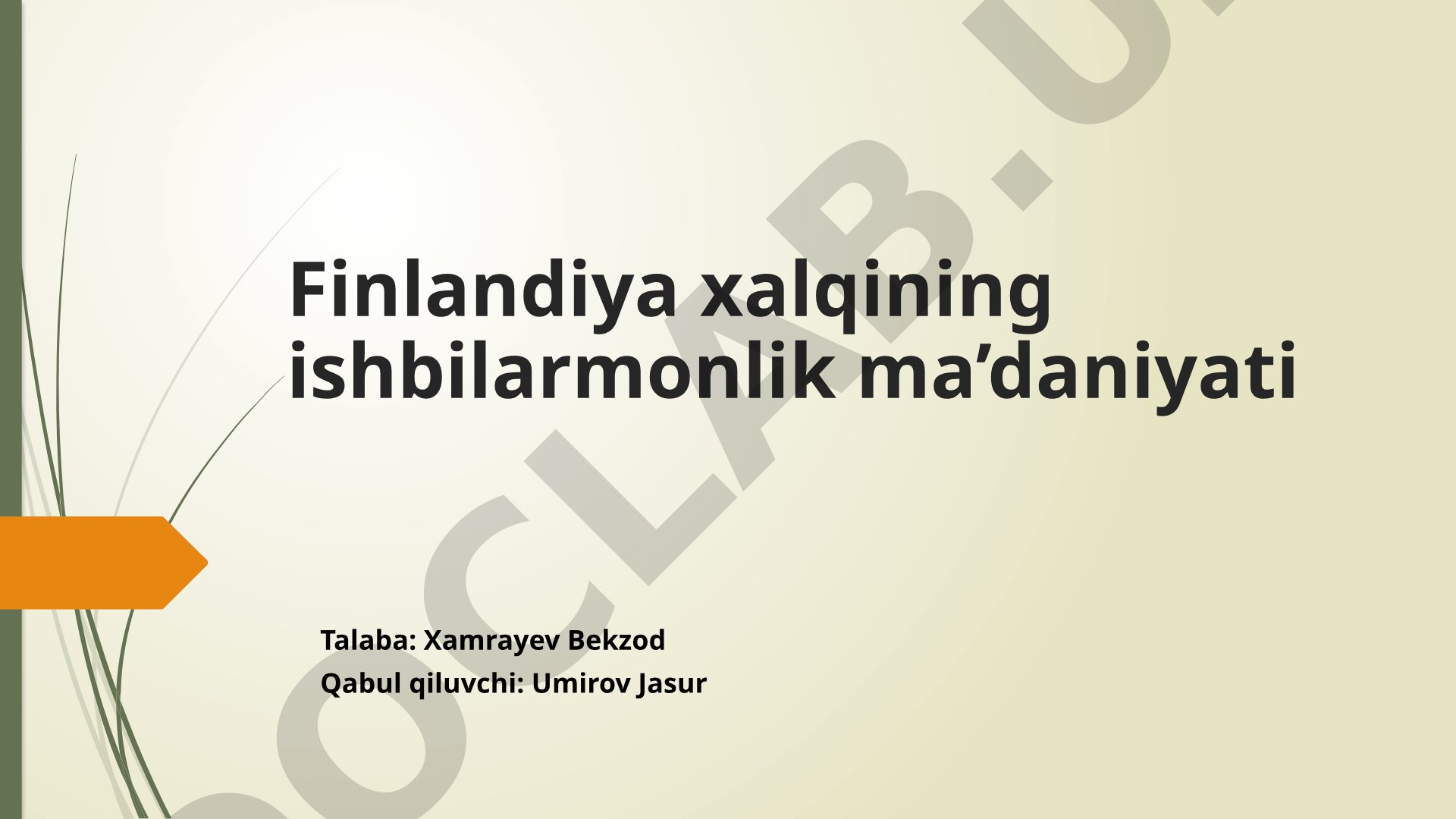 Finlandiya xalqining ishbilarmonlik ma’daniyati