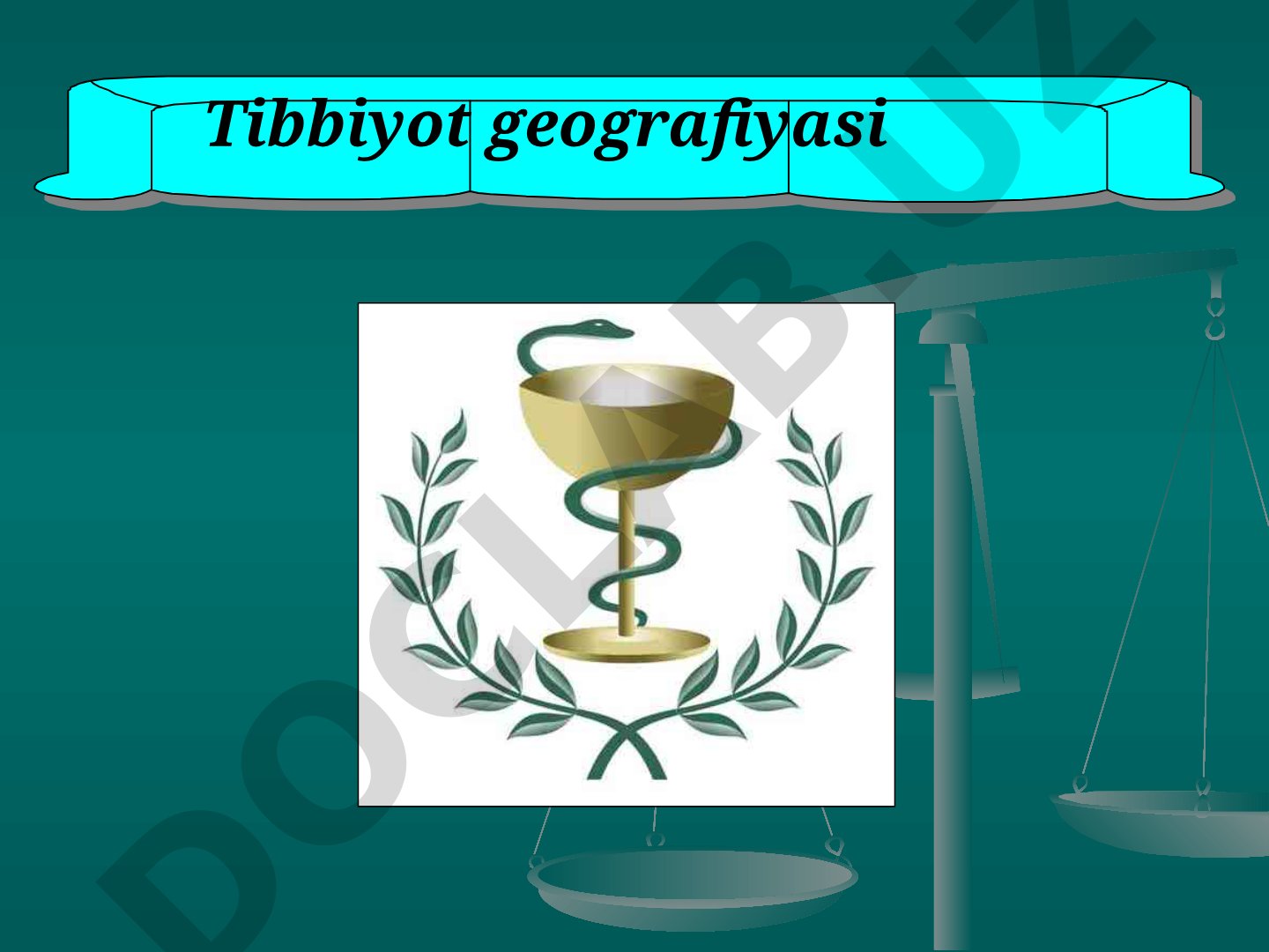 Tibbiyot geografiyasi fanining obekti, predmeti va vazifalari