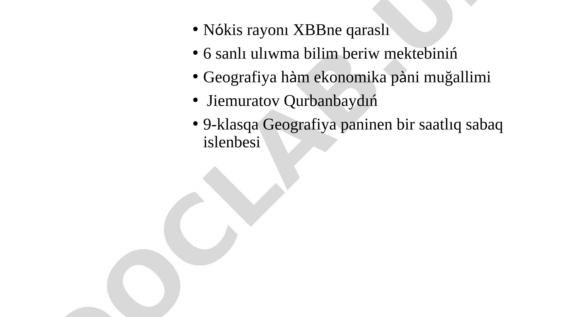 Samarqand wálayatınıń geografiyalıq sípatlaması