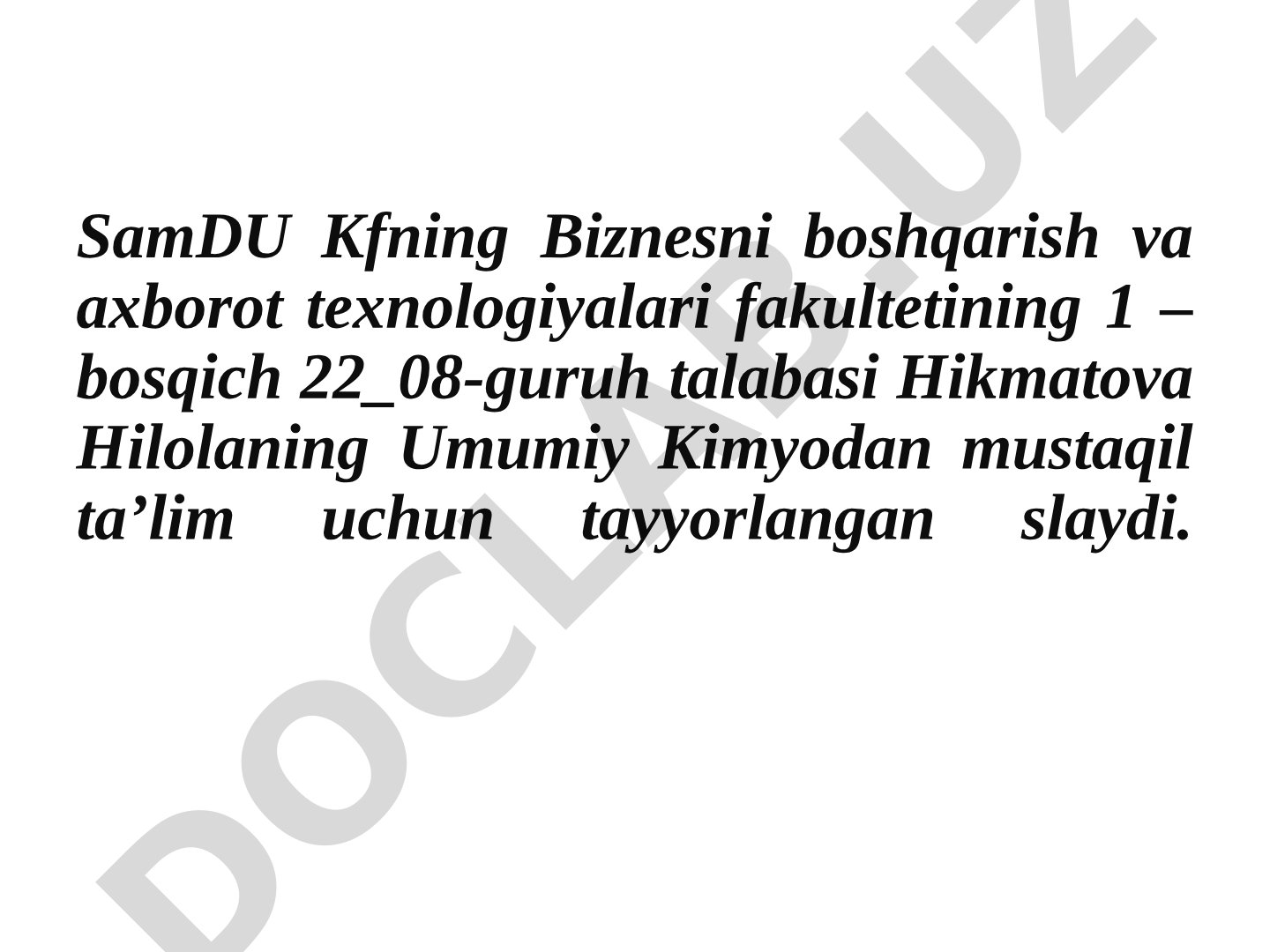 Kataliz. Massalar ta'siri qonuni