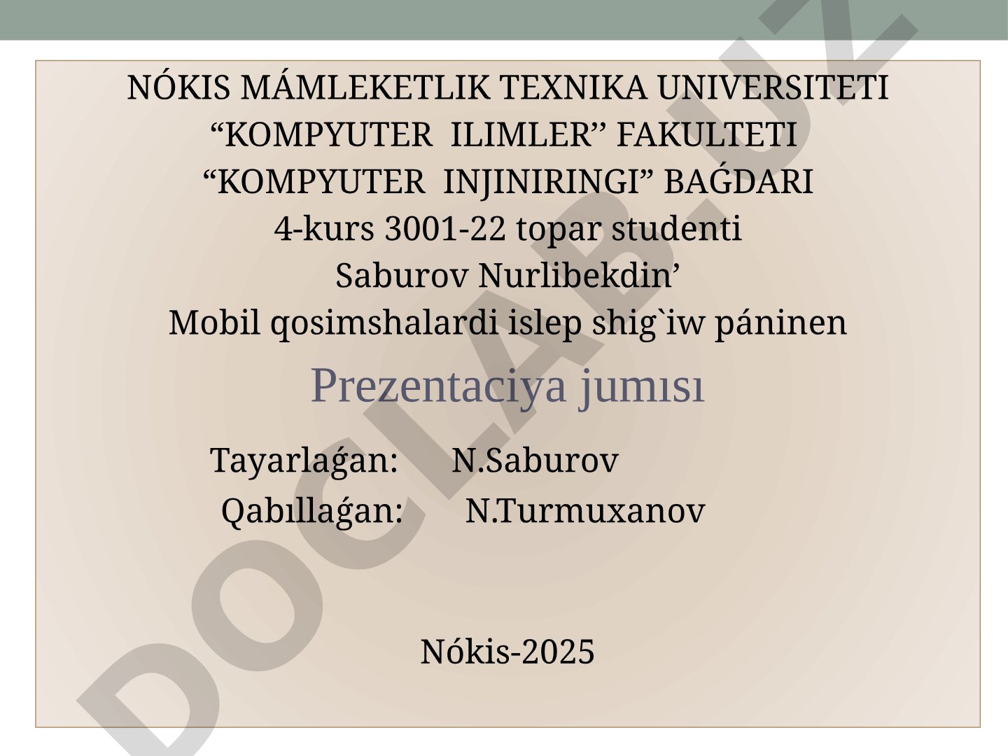 Mobil tarmaqlar evolyutsiyası hám zamanagóy jámiyettegi áhmiyeti
