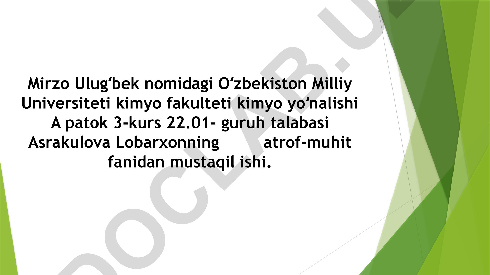 Tuproqning tarkibi va ahamiyati