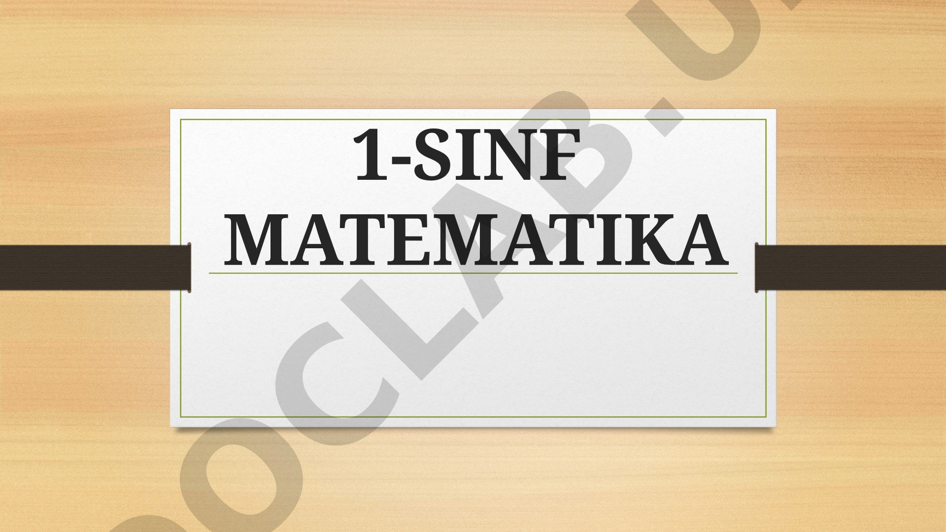 1-sinf matematika “..ta orttirish” va “..ta kamaytirish” tushunchalari