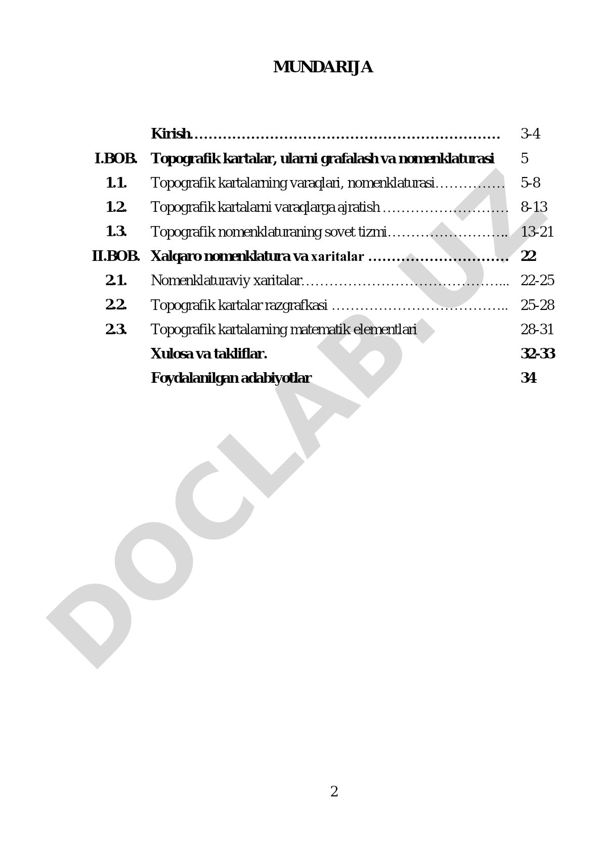 Plan olish balandlik tayanch shoxobchalari