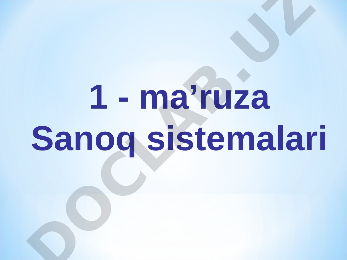 Sanoq sistemalari